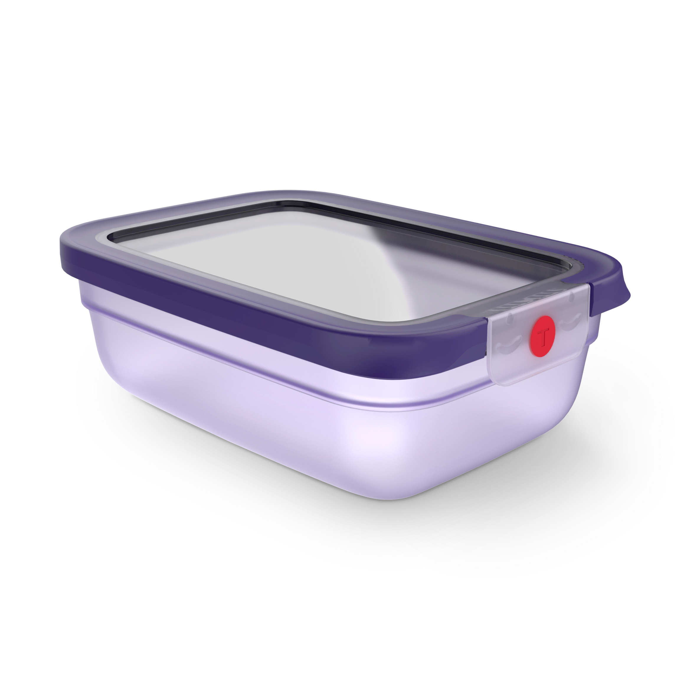 TEFAL oneClick, Herméticos, Sistema One-Click, Violeta, 1,2 L / 42,2 fl oz,
