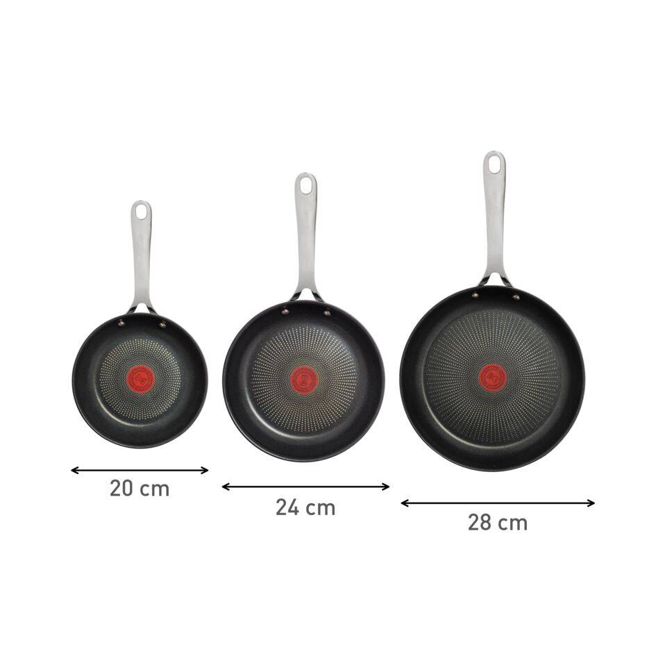 Jamie Oliver, Set 3 sartenes, 20/24/28 cm