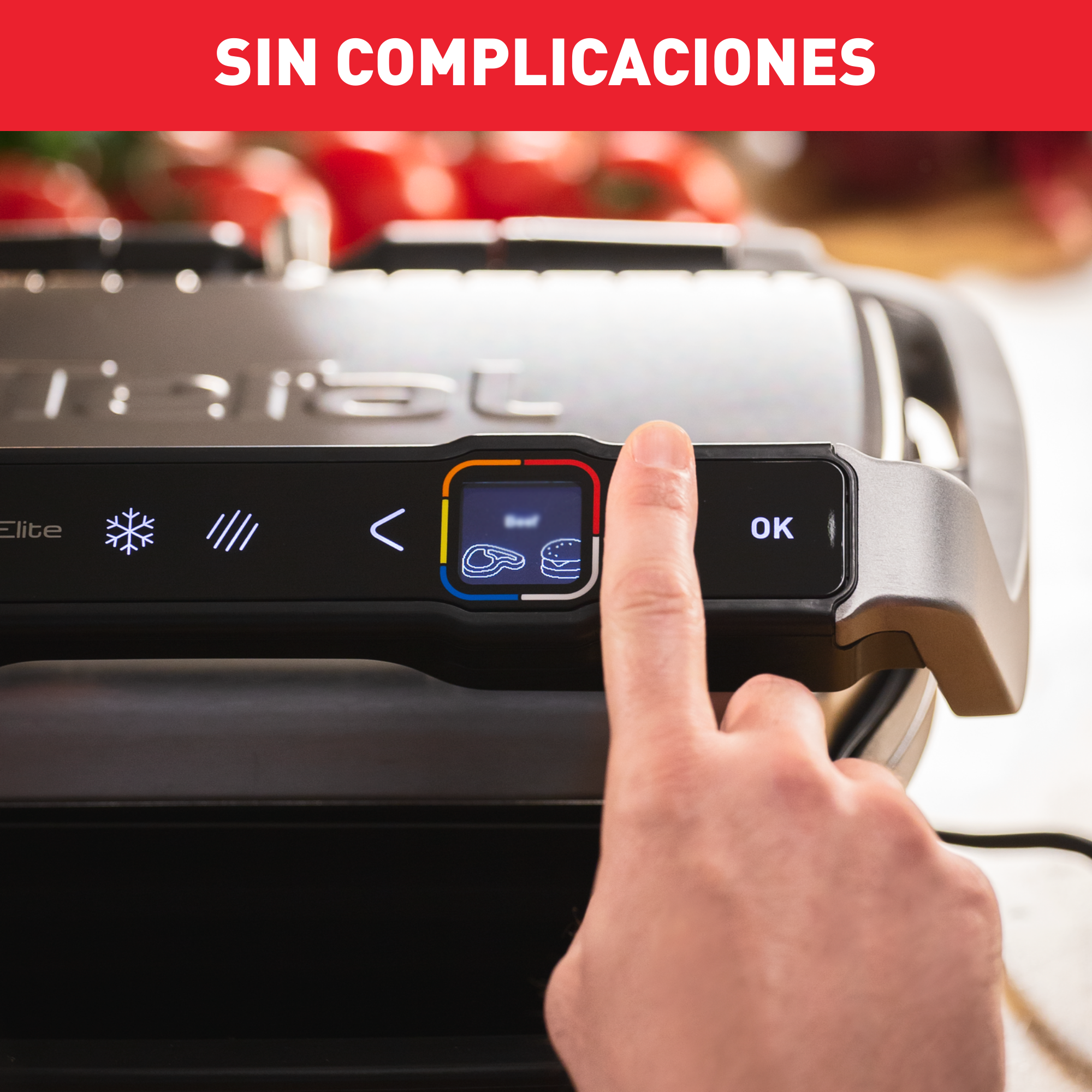 Optigrill Elite, Superficie de cocción de 30x20 cm