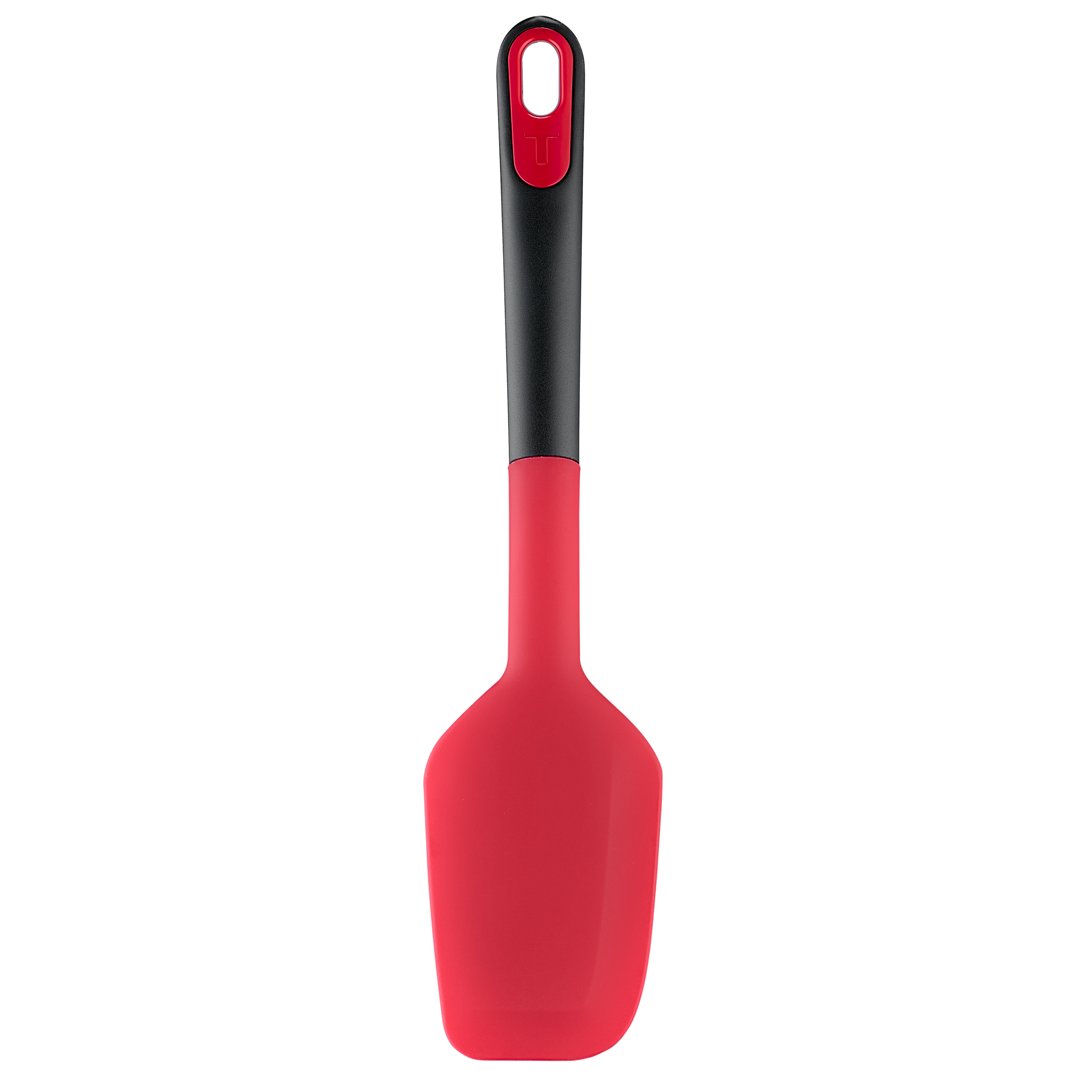 Ingenio+, Espátula de hoja suave, Robusta, Resistente al calor hasta 250°C, Apta para lavavajillas, Rojo