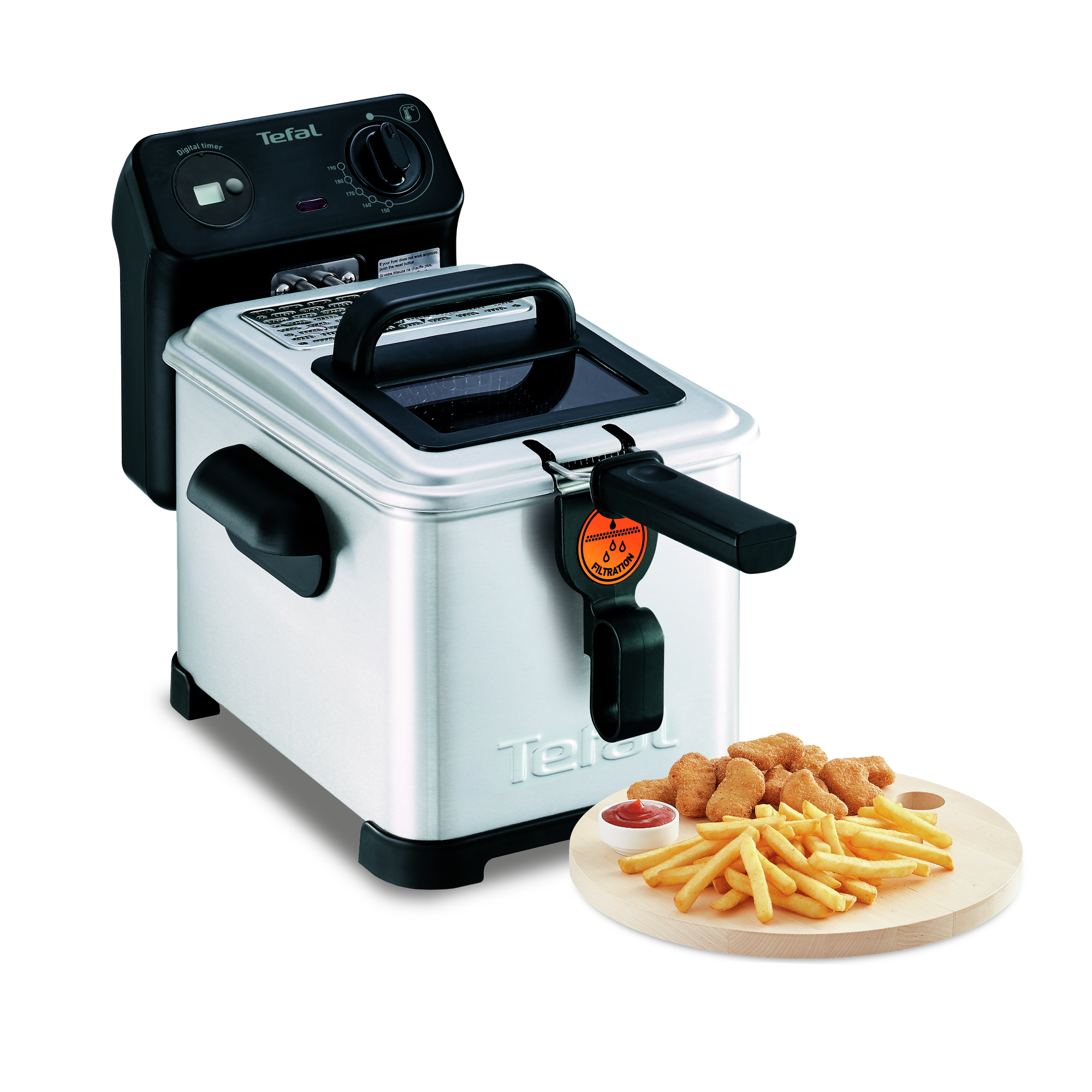 Filtra Pro Premium Eco, Freidora tradicional, 4 L, Digital, Blanco