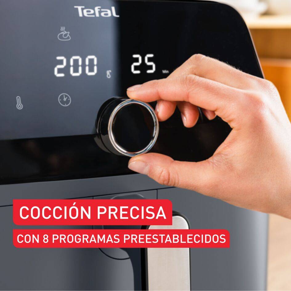 Easy Fry Mega, Freidora de Aire, Capacidad de 7,5 L, 8 Programas, Java Pepper