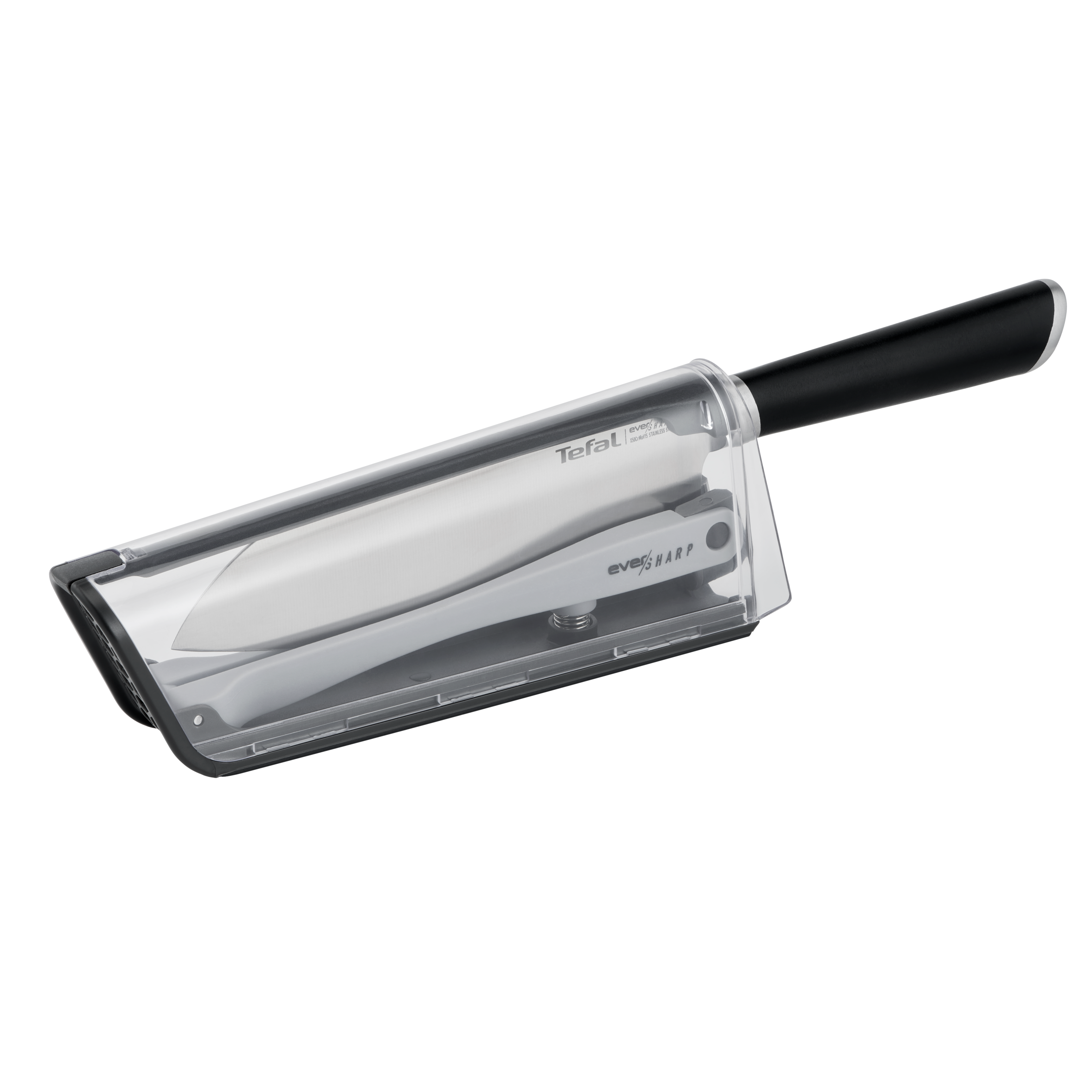 Ever sharp, Cuchillo Santoku 16,5 cm, Funda afiladora