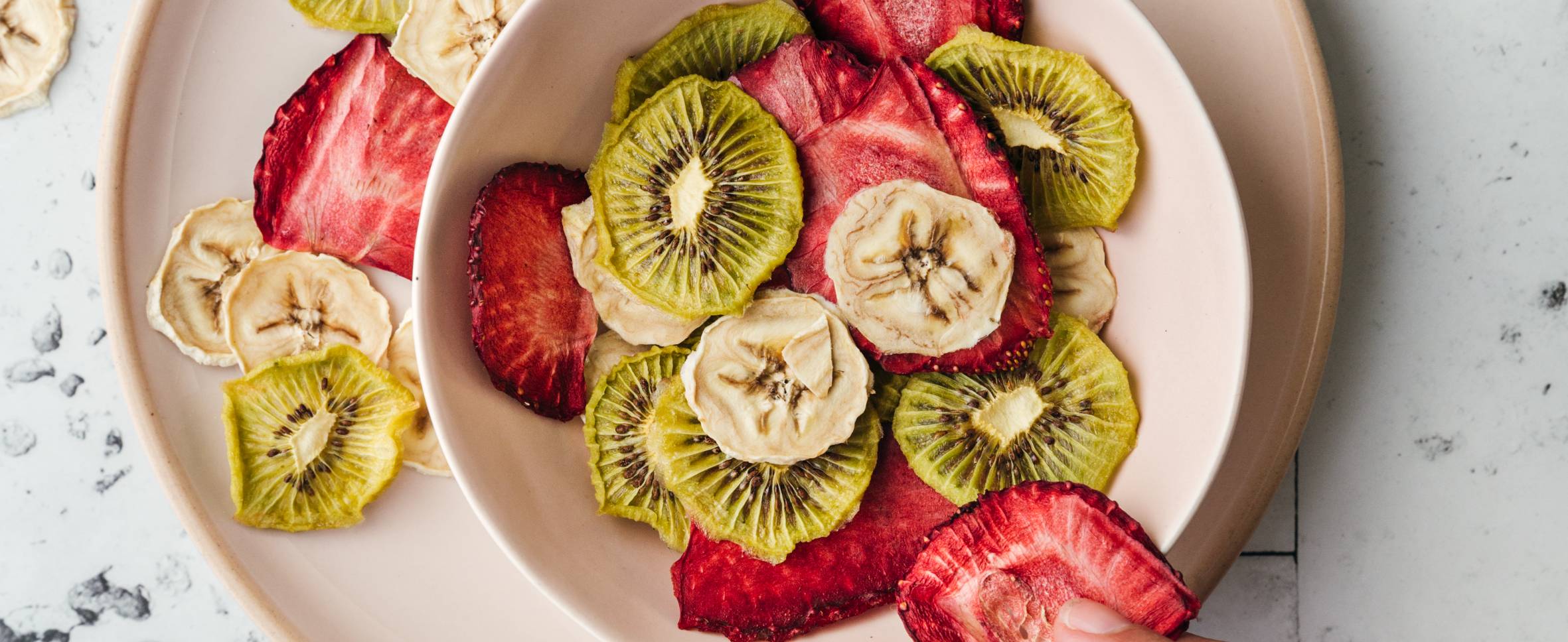 Knusprig getrocknete Früchte