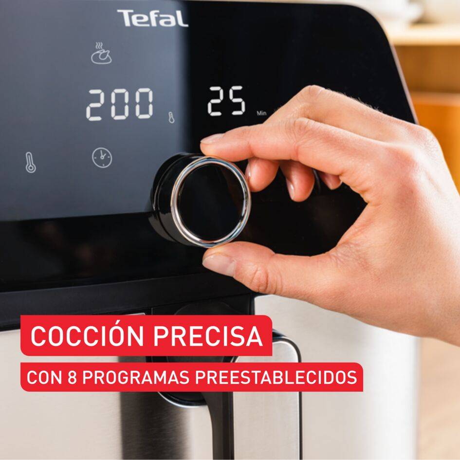 Easy Fry Mega, Freidora de Aire, Gran Capacidad, 7,5 L, 8 Programas Preestablecidos