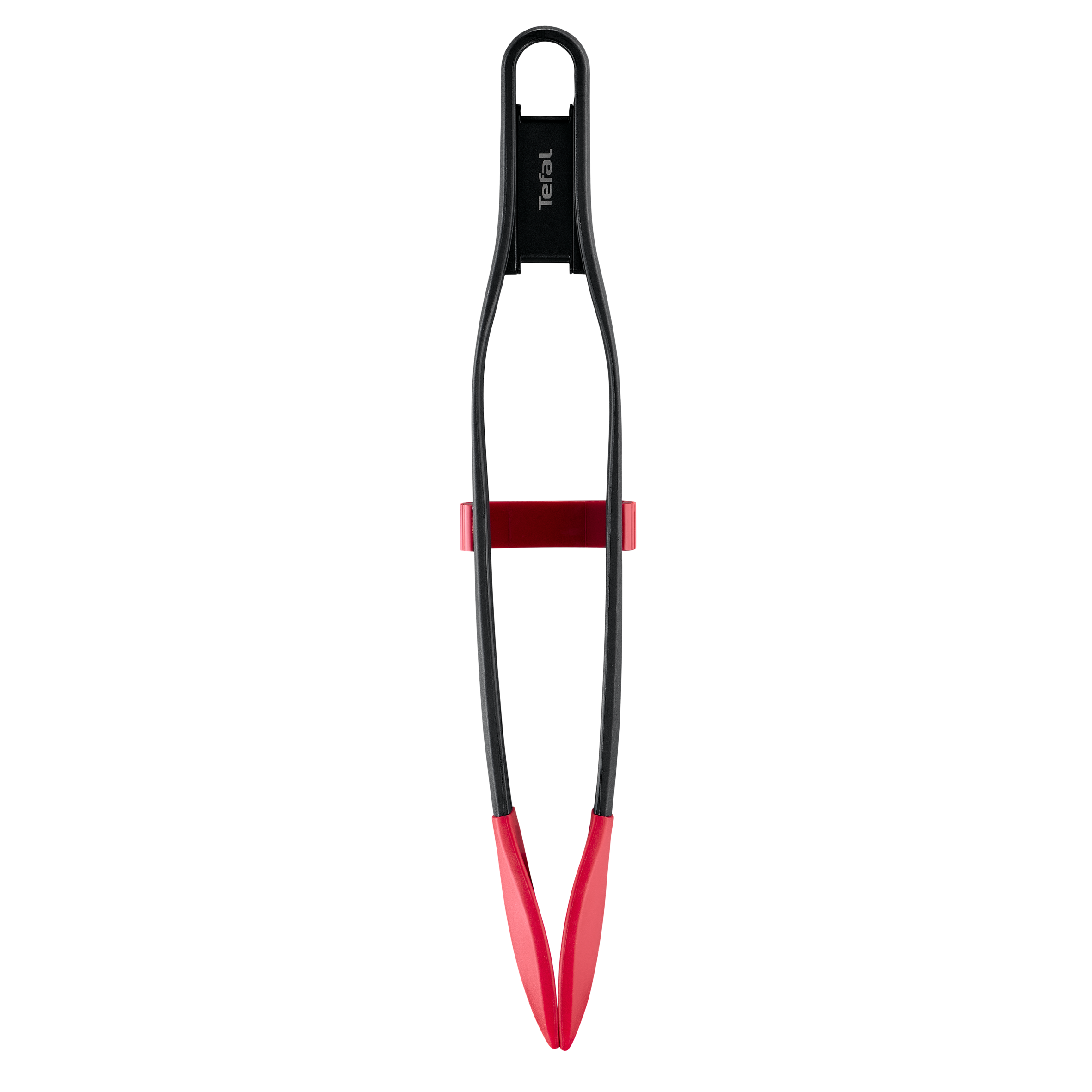 Ingenio+ Pinza larga de cocina, Puntas de silicona, Resistente al calor hasta 230 °C, Negro