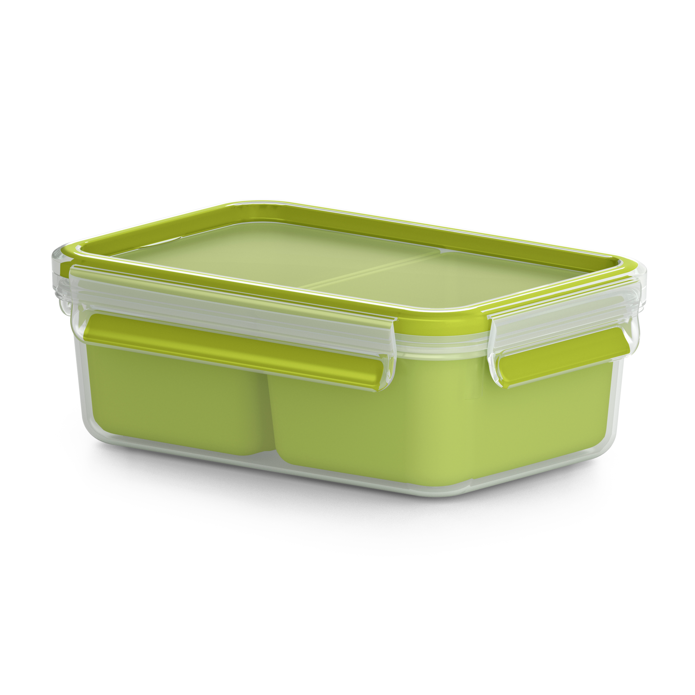 Masterseal To Go, Hermético de plástico, 1 L, 2 compartimentos, Rectangular, Verde
