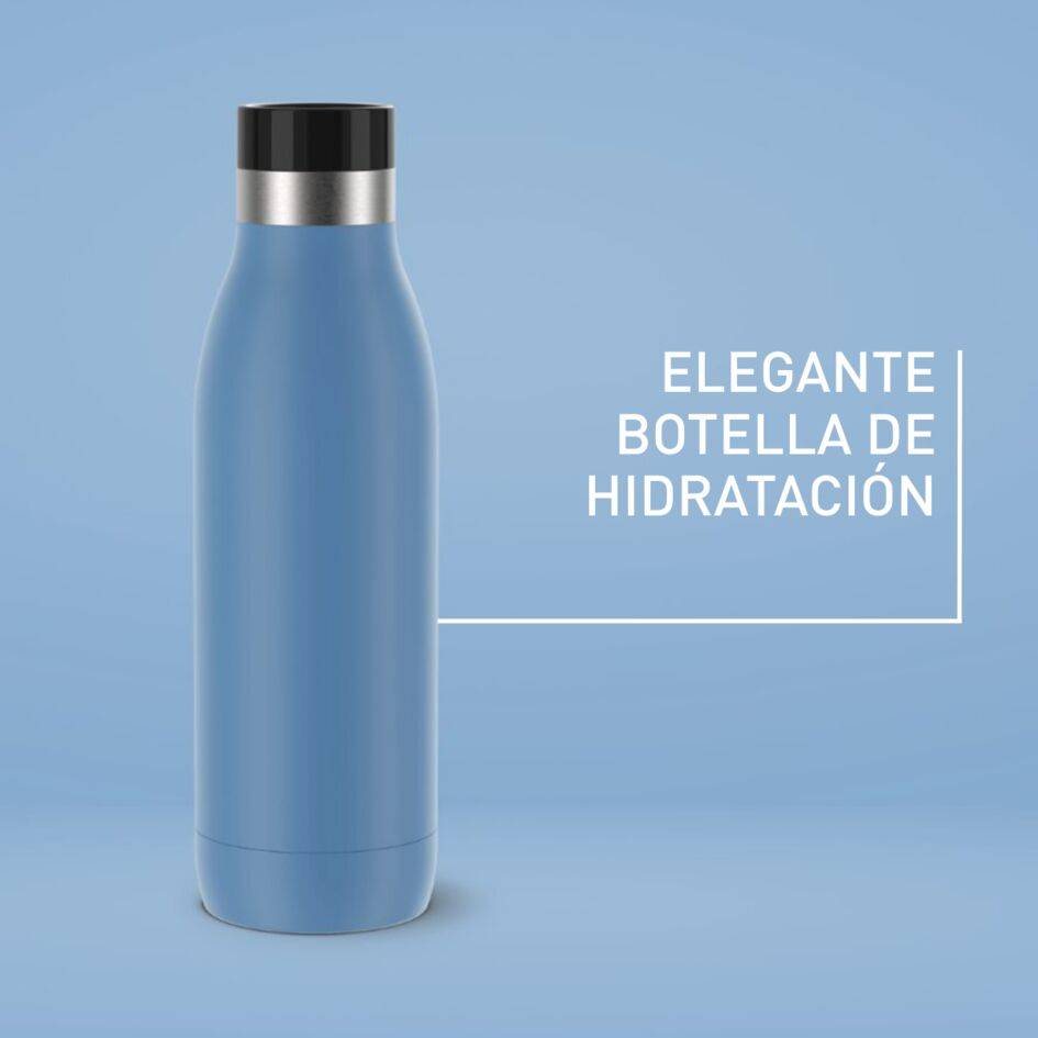Bludrop Color, Botella de hidratación, 0,5L, Azul
