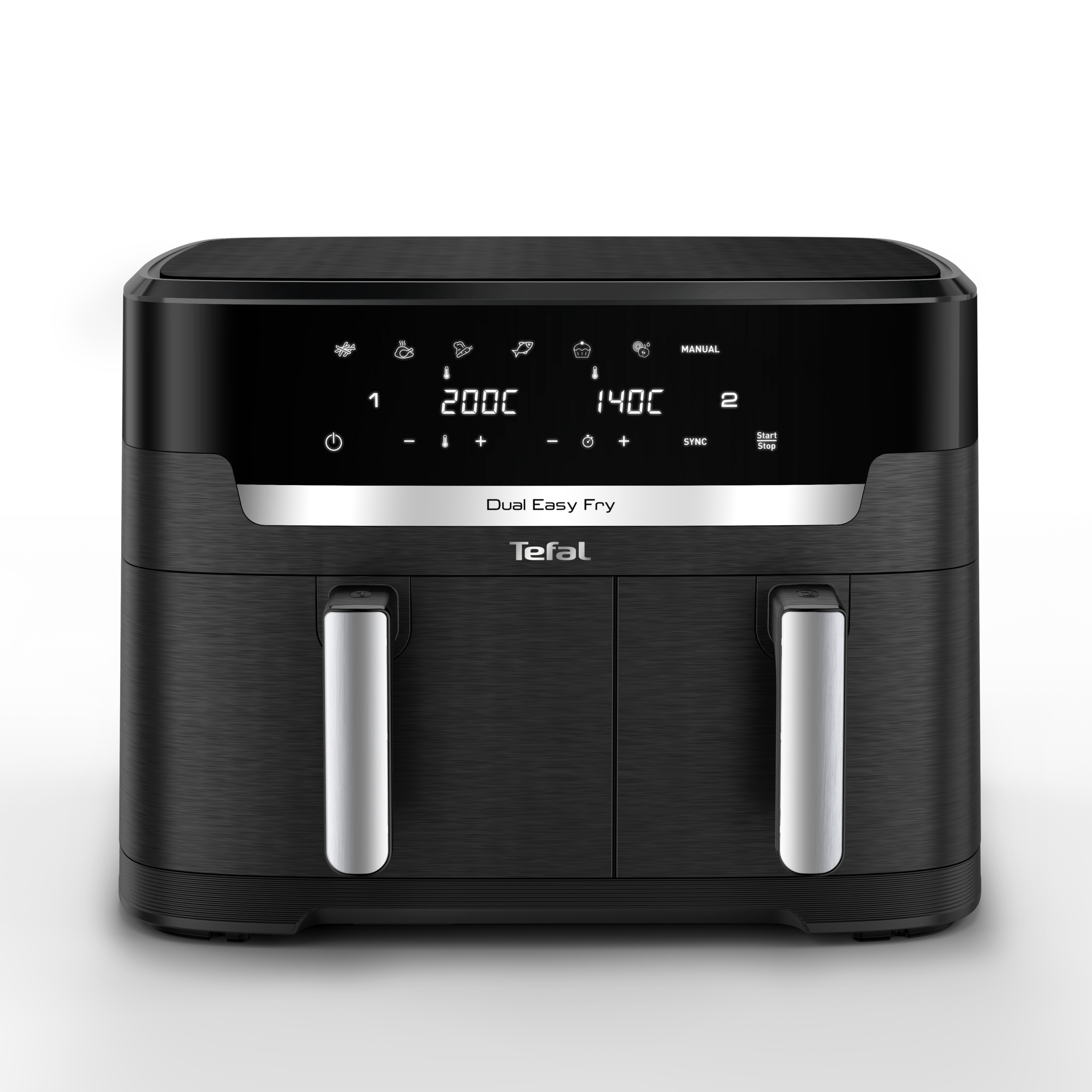 XXL Dual Easy Fry 11 L, Freidora de Aire XXL Dual, +8 Personas, Gran superficie de cocción