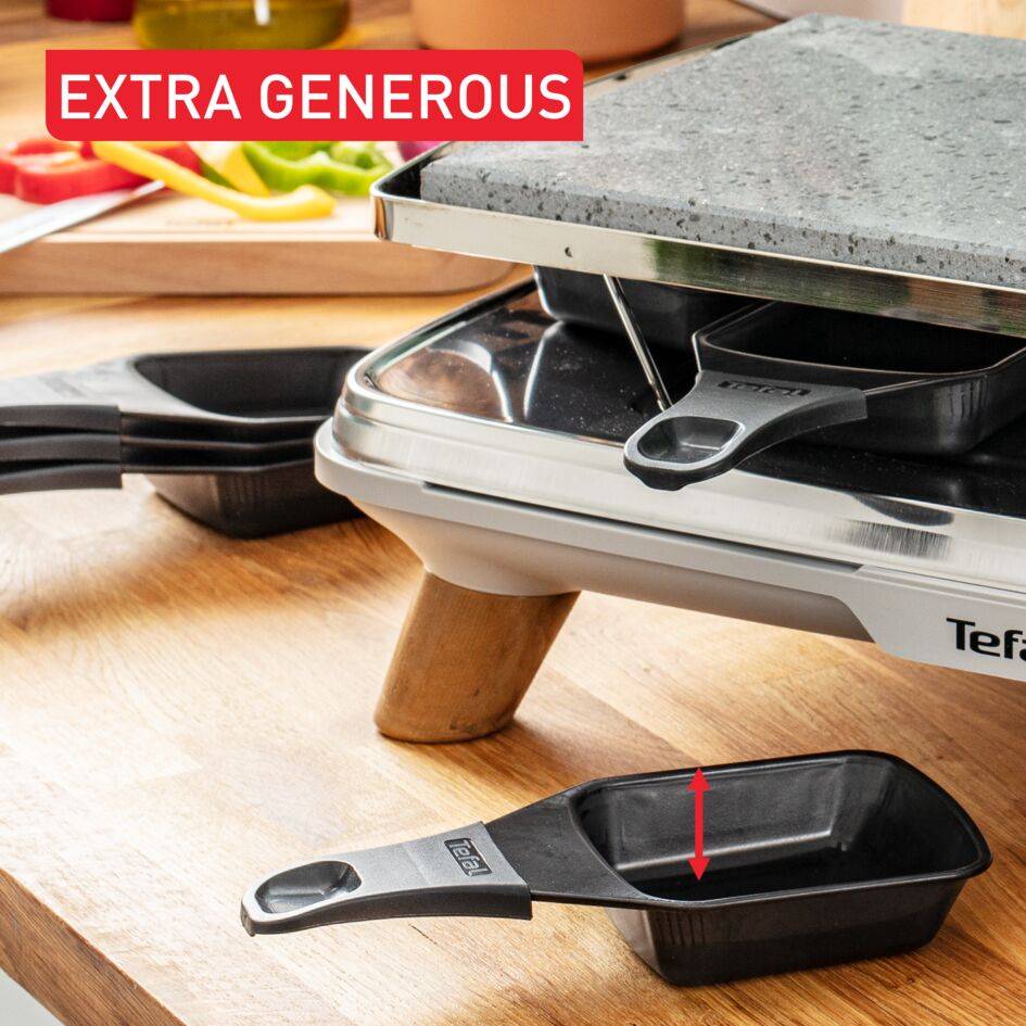 Pierrade Gourmet, Raclette 2 en 1, 8 bandejas