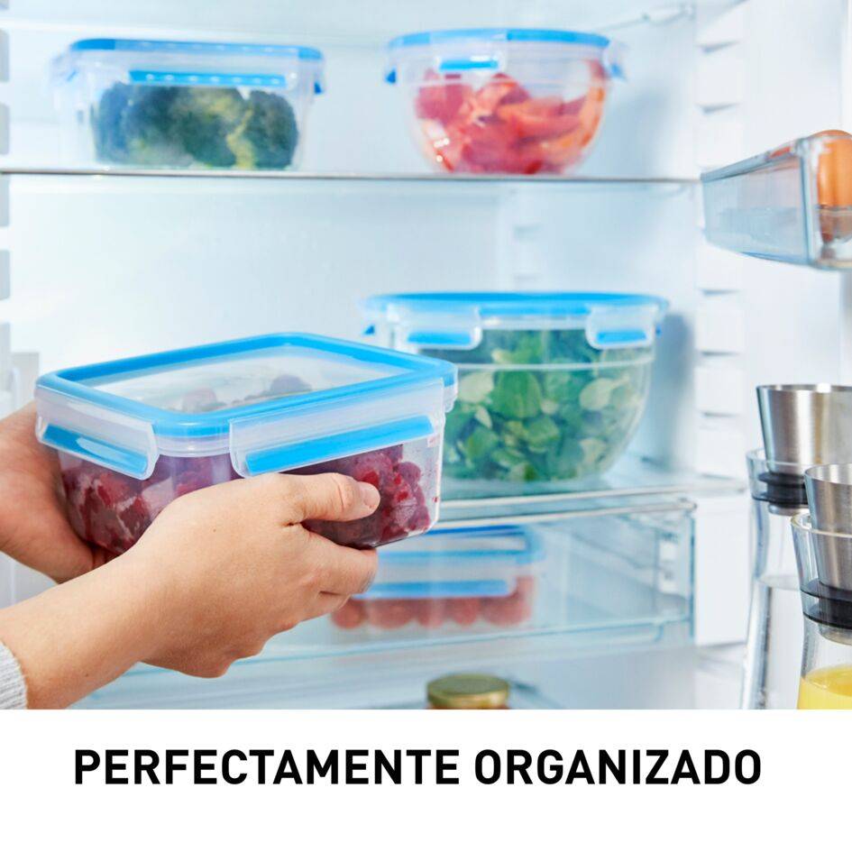 Tefal MasterSeal Fresh Set 8 Herméticos 0,15L - 0,2L - 3 x 0,55L - 1,0L - 1,1L - 2,2L: Conservación Ideal, A Prueba de Fugas y Resistentes