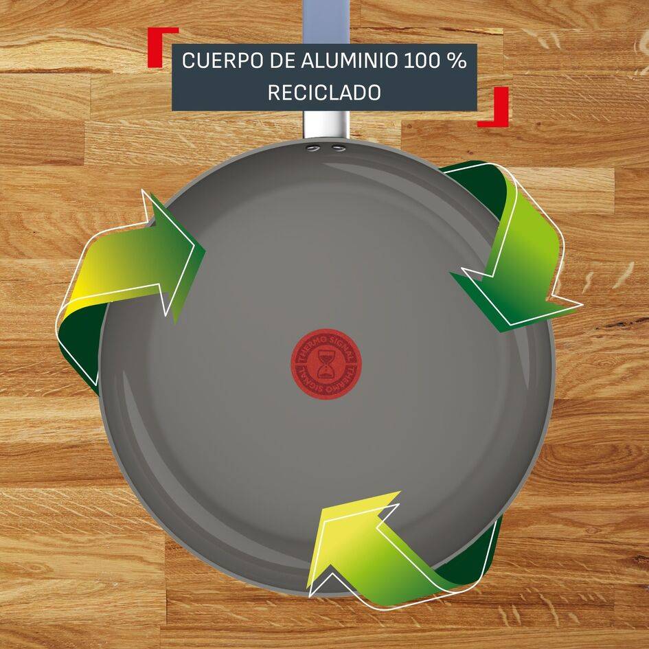 Cera Color, Set de cocina de 7 piezas, Sartenes 20/24/28 cm, Cazo 16 cm, Olla 24 cm, 2 Tapas, Revestimiento antiadherente, Azul