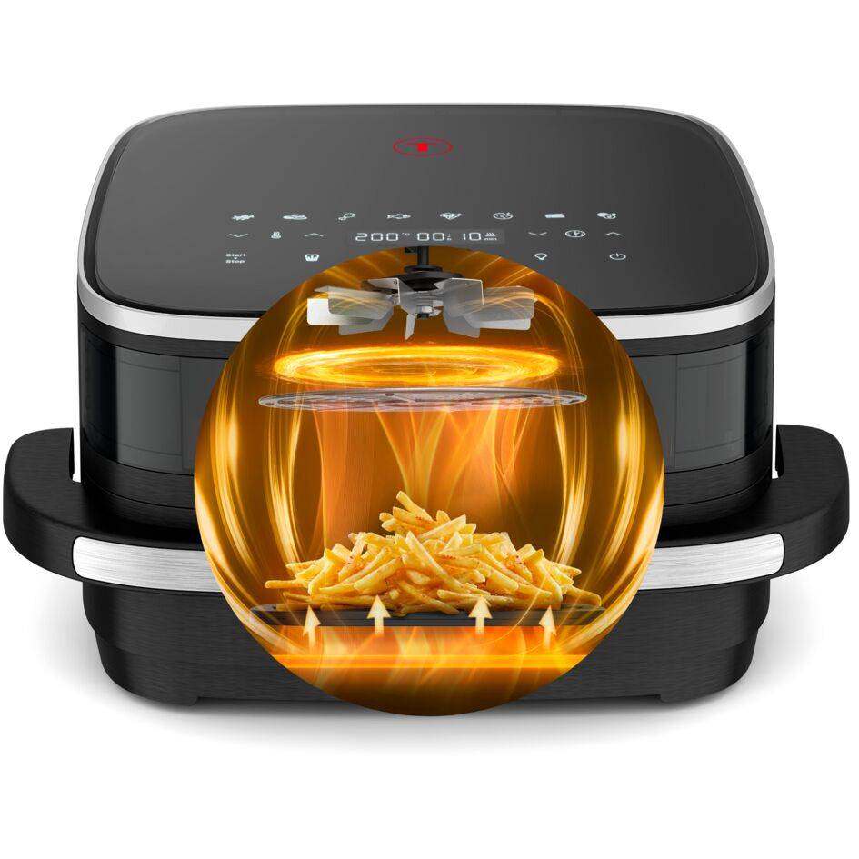 Pack freidora de aire Easy Fry XL Surface con cortador de pizza Ingenio de regalo