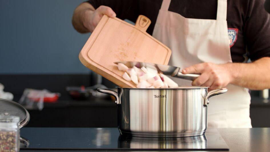 Virtuoso, Olla 24 cm, Acero Inoxidable Premium, Inducción, Tapa de Cristal