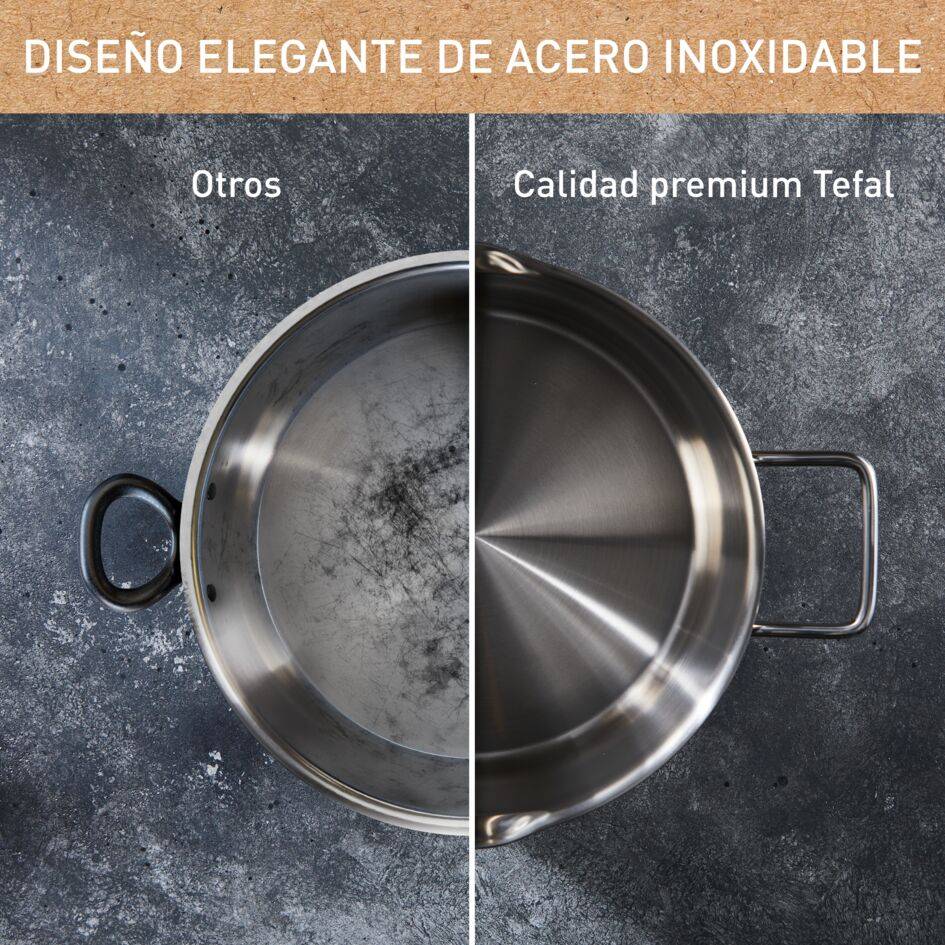 Nordica, Cacerola 20 cm, Acero inoxidable premium, Tapa Colador, Sostenibilidad, Inducción