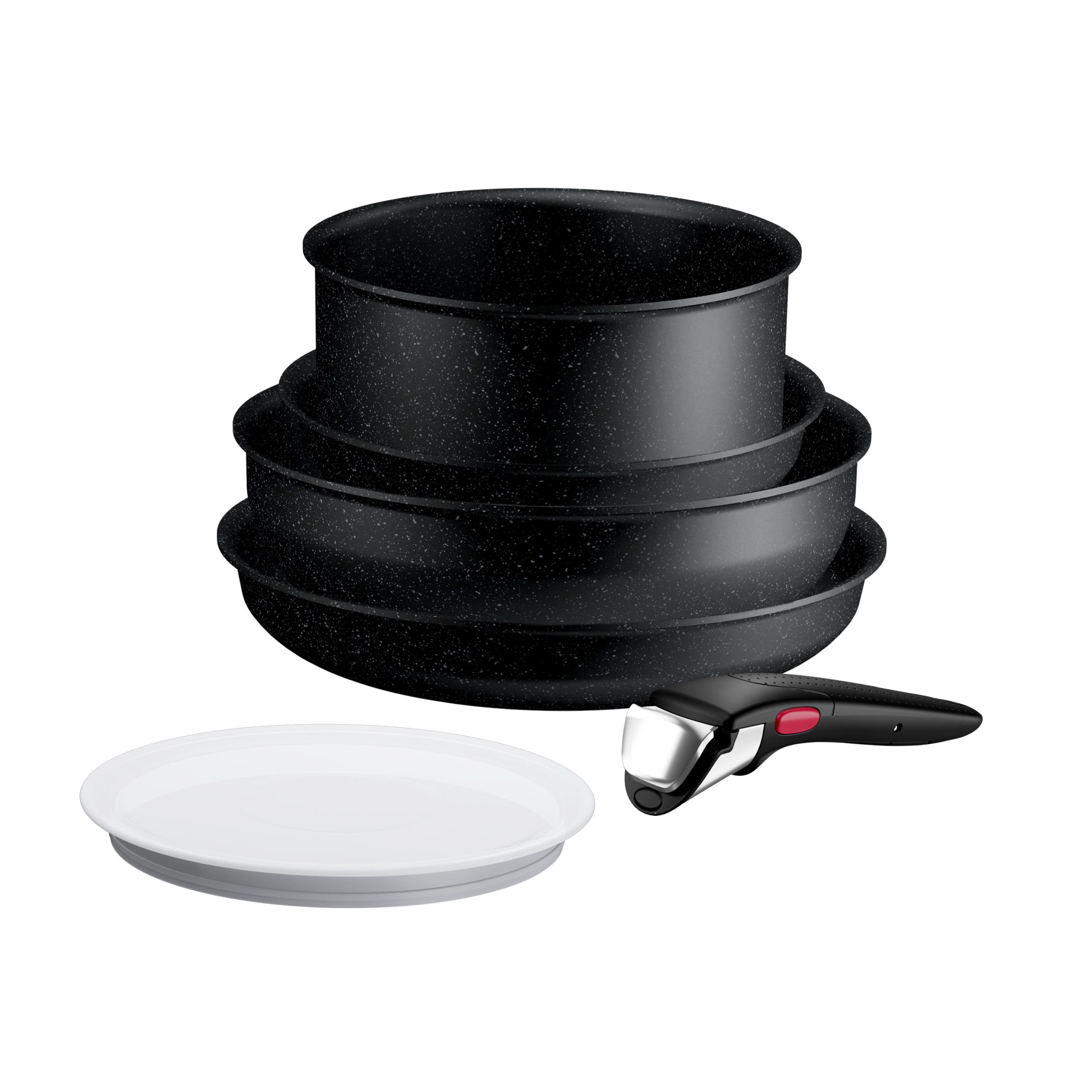 Ingenio Expertise Set de 6 piezas, Apilable, Revestimiento antiadherente, Thermo-Signal, Inducción