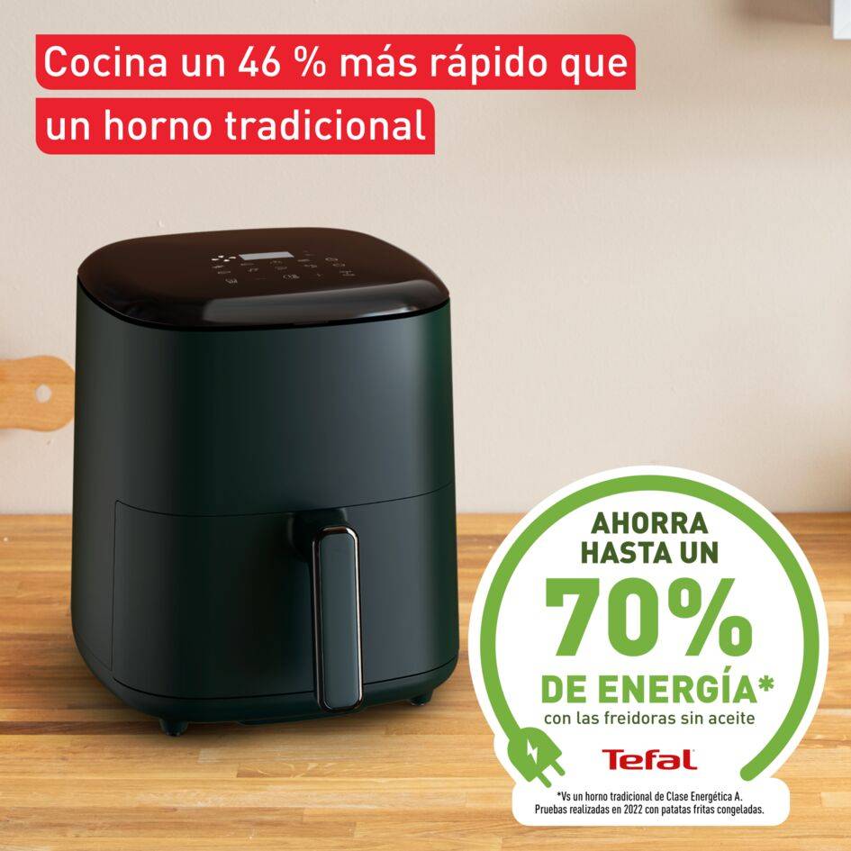 Easy Fry Max Forest, Freidora de aire, 5L, 10 programas automáticos, Pantalla táctil digital