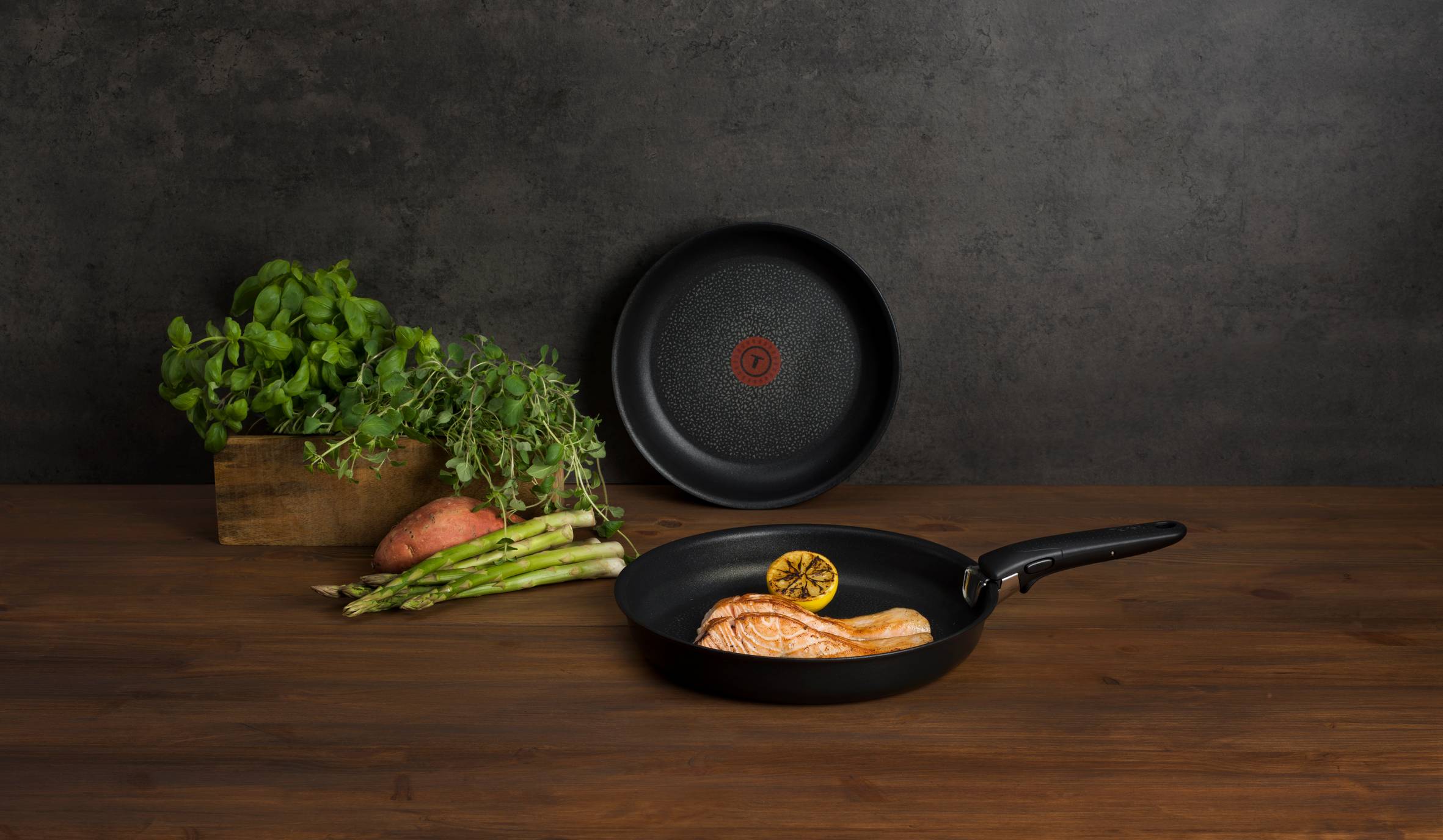 Ingenio Expertise, Set Sartenes 3 piezas, 24/28 cm, Aluminio, Inducción