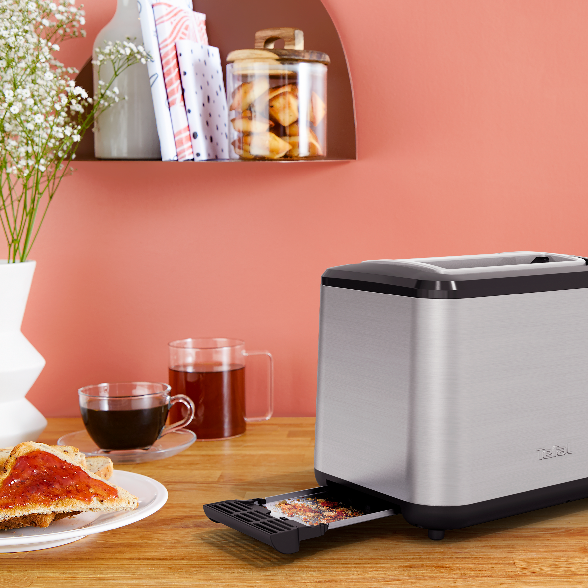 Express, Tostadora de ranura variable, Ajustes de recalentamiento y descongelación, Inox