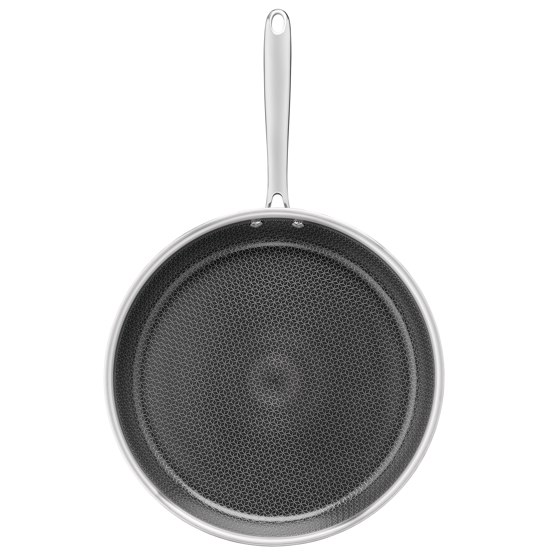 Master Ceramic Sartén 28 cm, Revestimiento antiadherente, Acero inoxidable premium, Tecnología Hybridmesh, Compatible con inducción