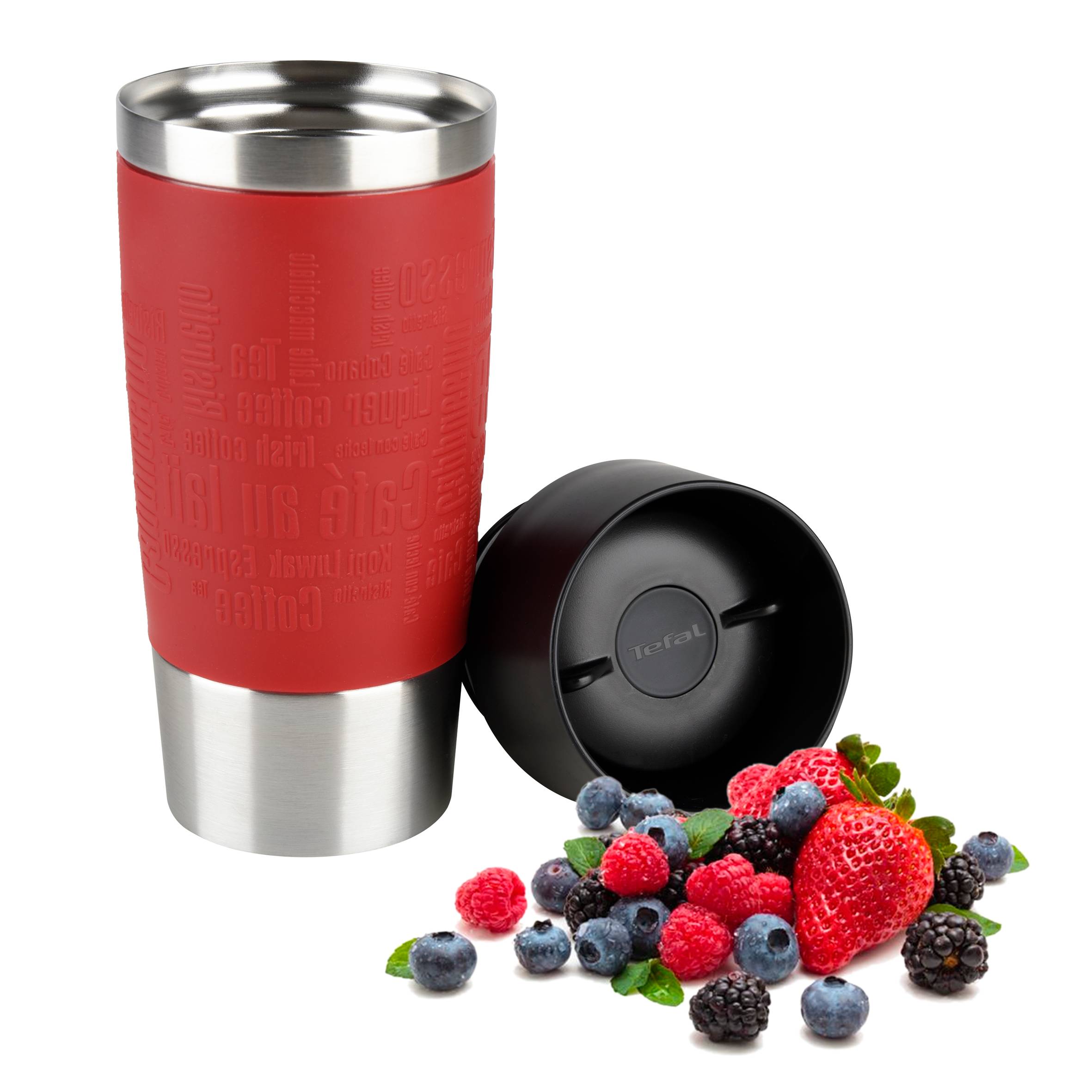 TAZA TÉRMICA DE VIAJE 0'36L ROJA