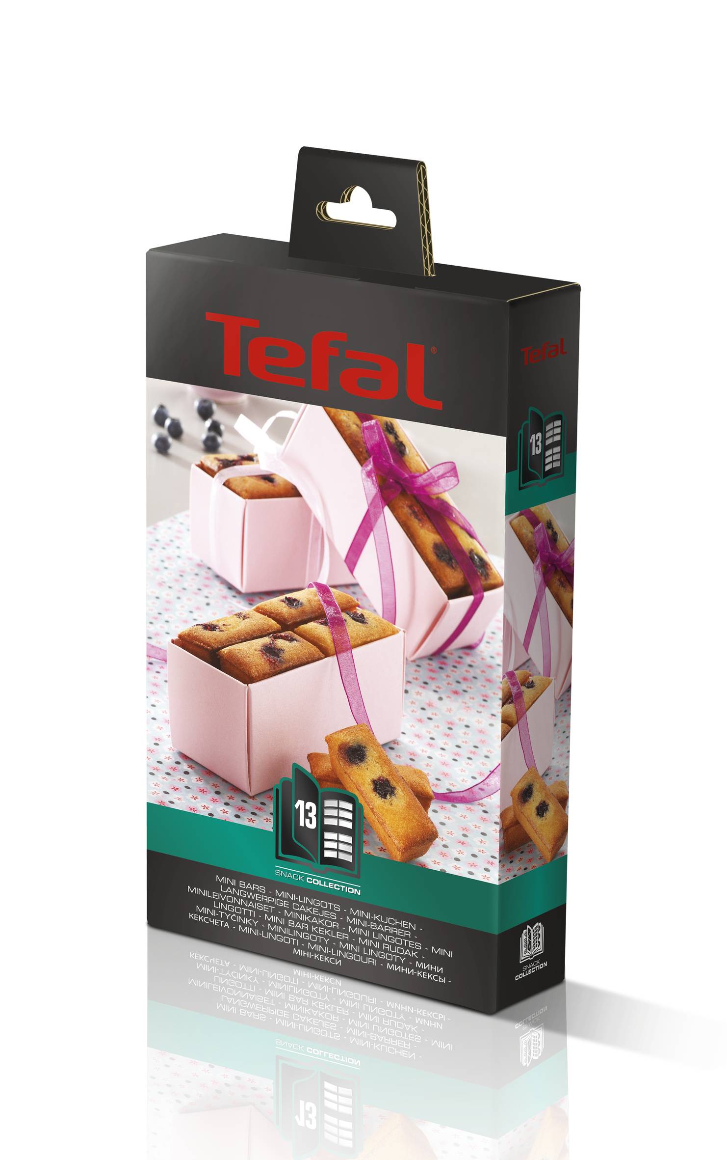 Caja con 2 platos para minilingotes Snack Collection XA801312