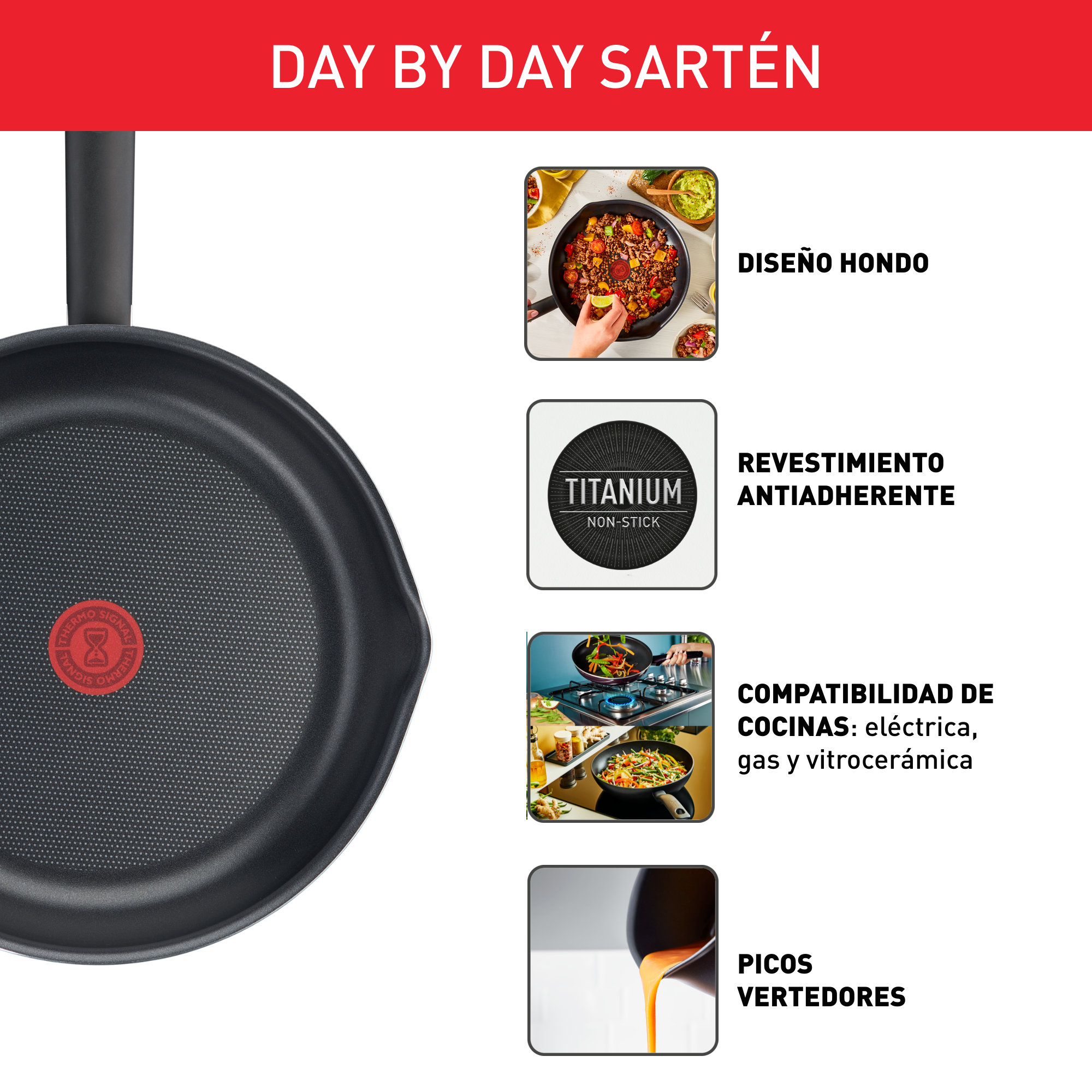 Day by Day On, Set de 3 sartenes