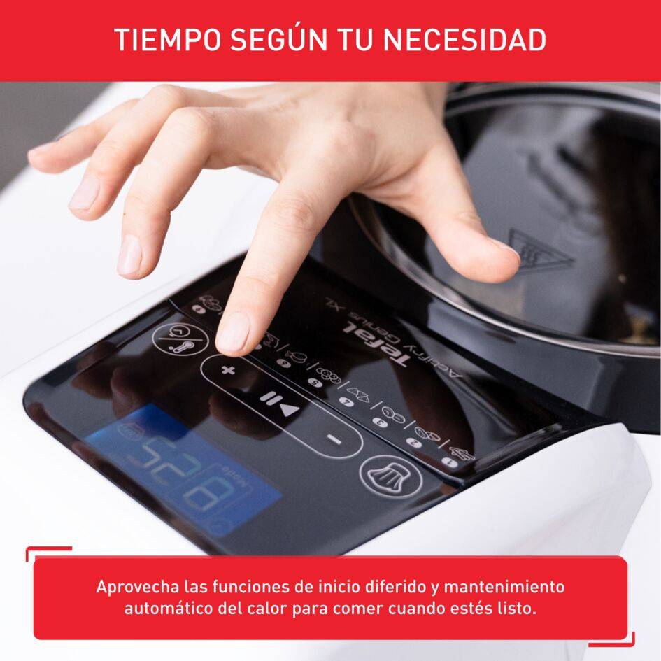 ActiFry Genius XL 2 en 1, Freidora de Aire, 1,7 KG, 9 Programas, Blanco