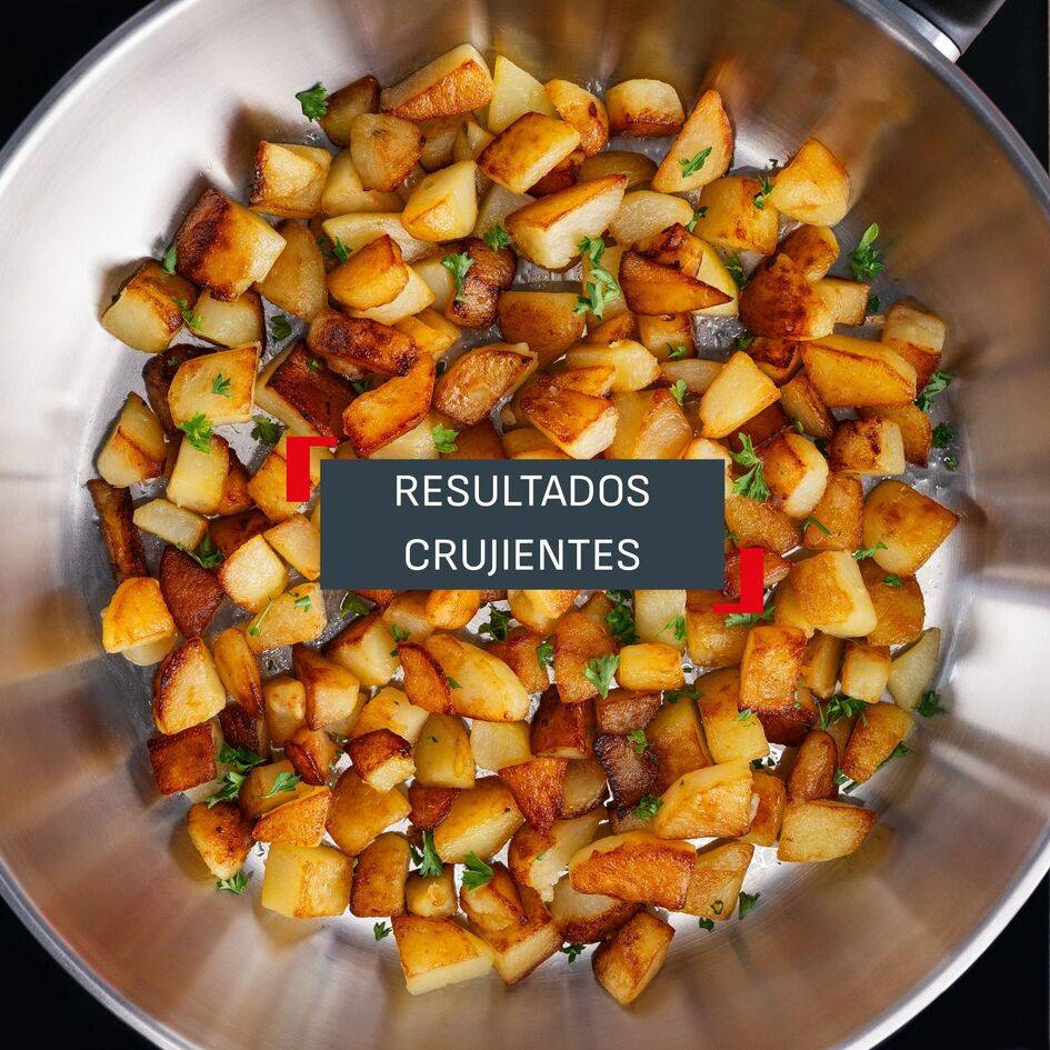 Duetto On, Set de 3 piezas, Sartenes 20/24/28 cm, Acero Inoxidable, Mango Fijo