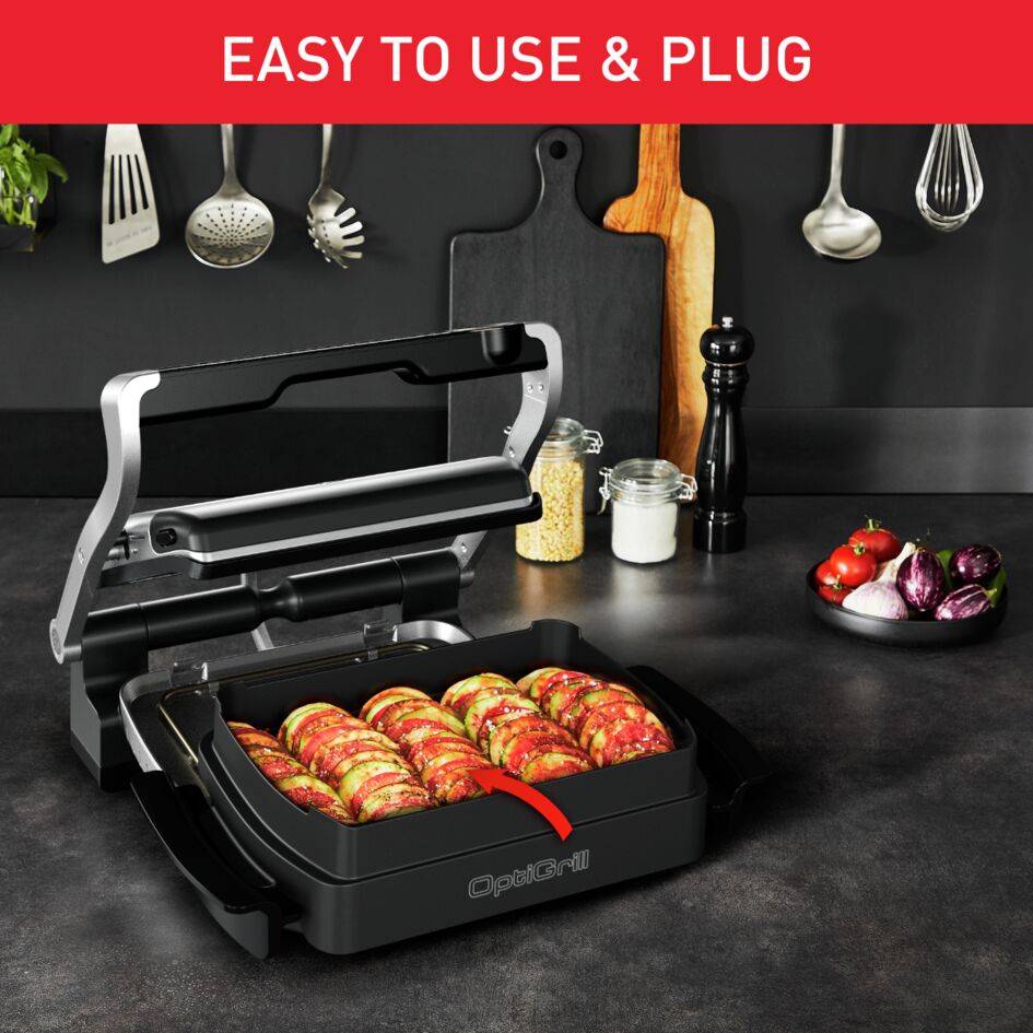 Placa de snacks y bollería XA7258 para OptiGrill Elite