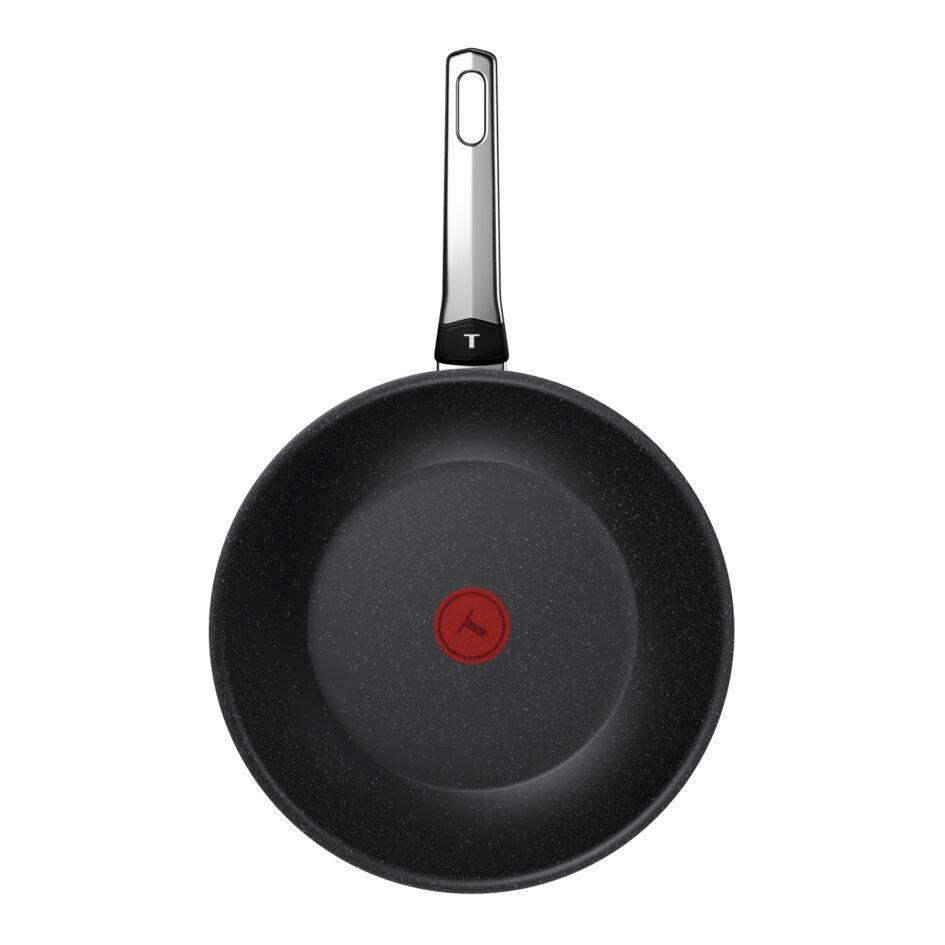 Expertise+, Wok de 28 cm, Revestimiento antiadherente, Compatible con inducción, 4-5 personas