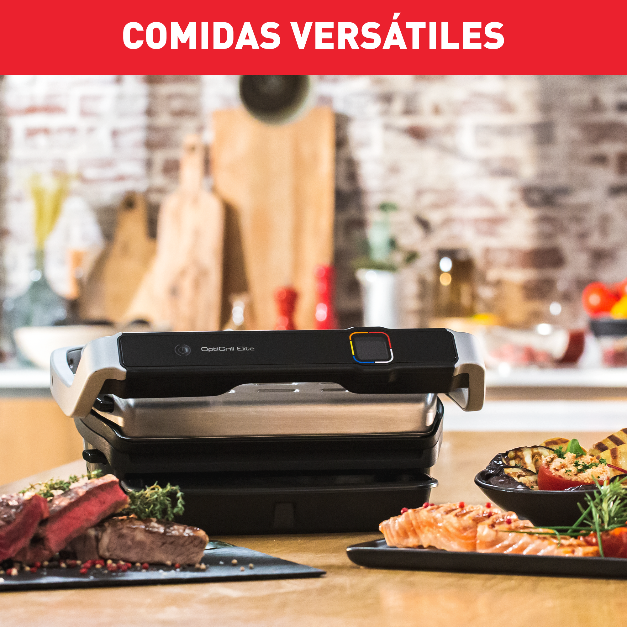 Optigrill Elite, Superficie de cocción de 30x20 cm