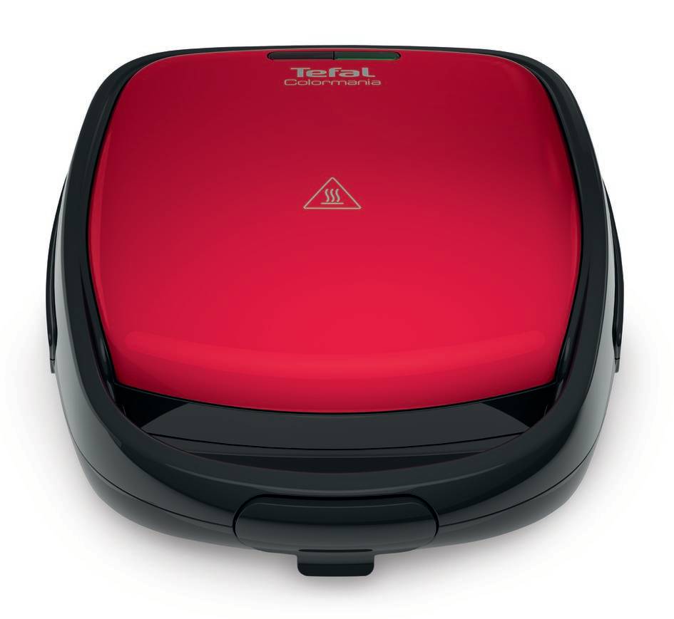 Sandwichera Y Gofrera Snack Time Colormania, Superficie de cocción 22,5x13