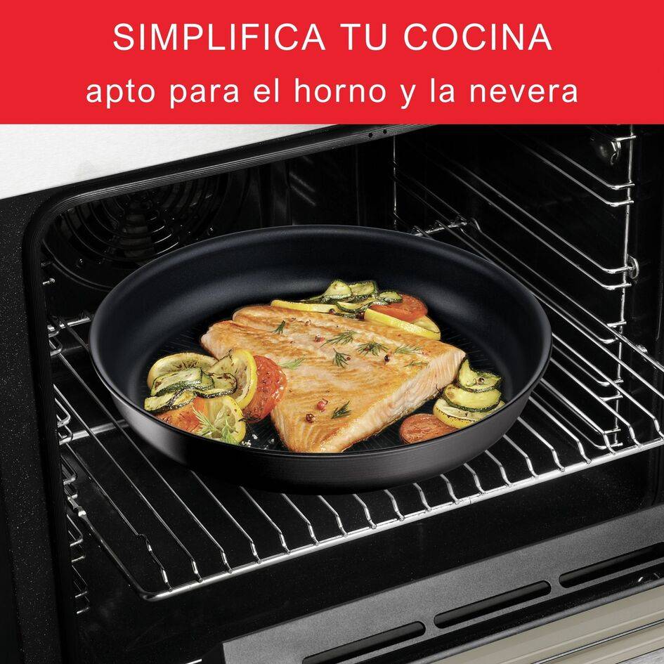 Ingenio Eco Resist, Sartén, 26 cm, Antirrayaduras, Aluminio, Inducción