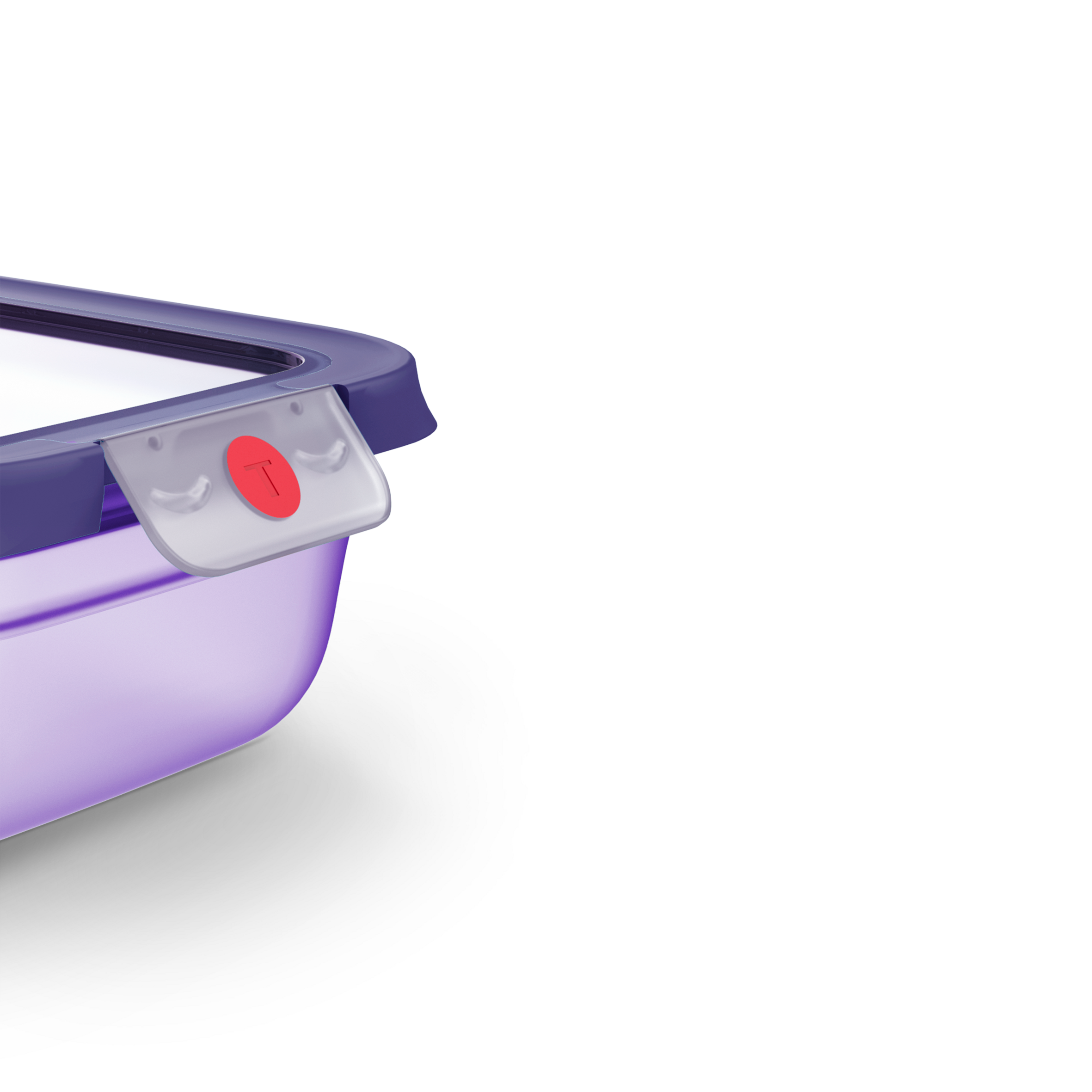 TEFAL oneClick, Herméticos, Sistema One-Click, Violeta, 1,2 L / 42,2 fl oz,