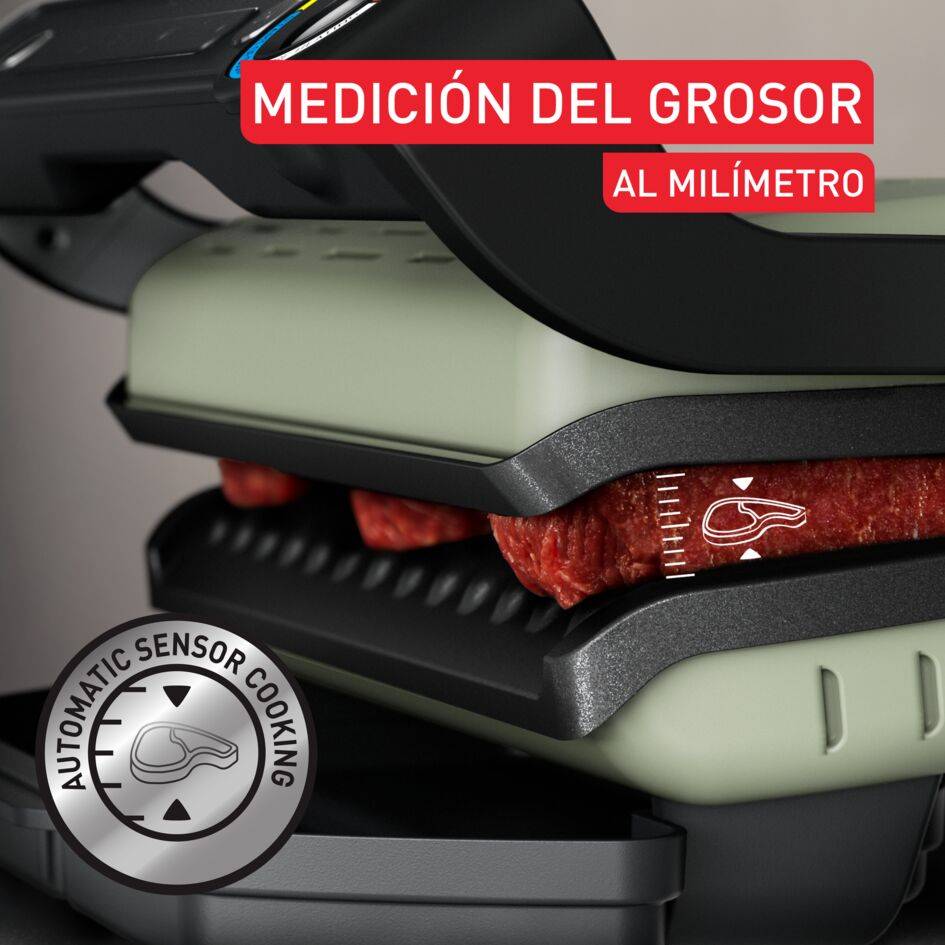 OptiGrill Eco Design, Parrilla Inteligente, 2000 W, 6 programas automáticos, Resultados Óptimos, Sin Supervisión