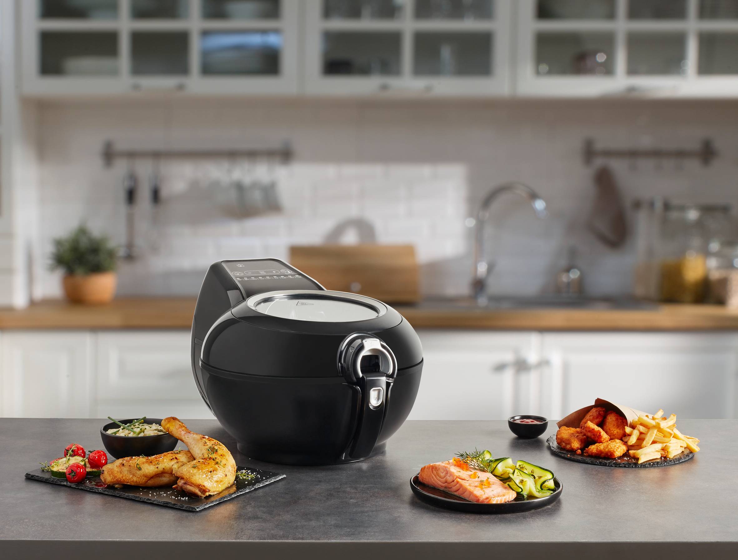 ACTIFRY GENIUS XL 2 EN 1 FREIDORA DE AIRE NEGRA