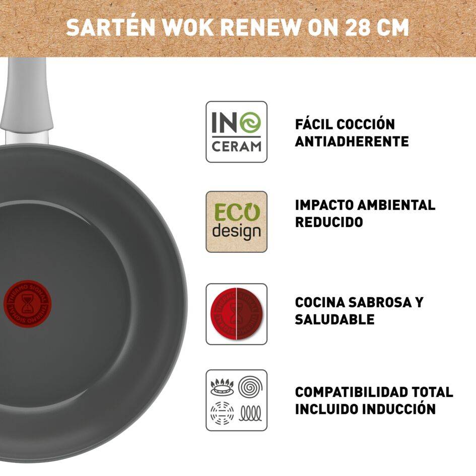SARTÉN WOK RENEW ON 28 CM