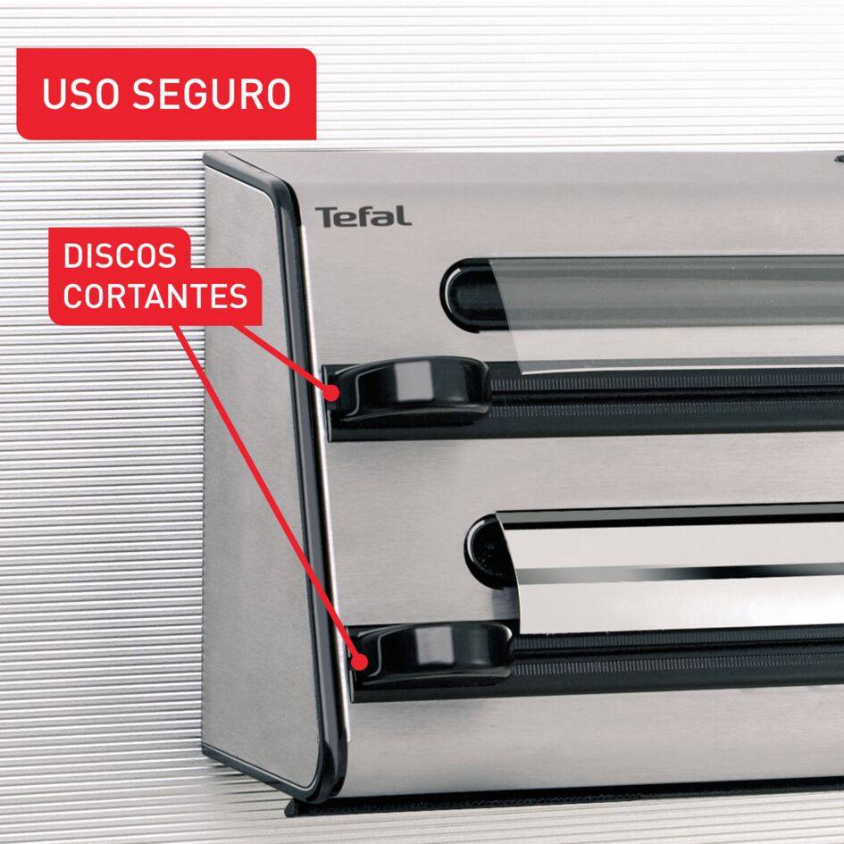 Ingenio Utensilios de cocina, Triple Dispensador, Papel de cocina, Papel de aluminio, Film transparente