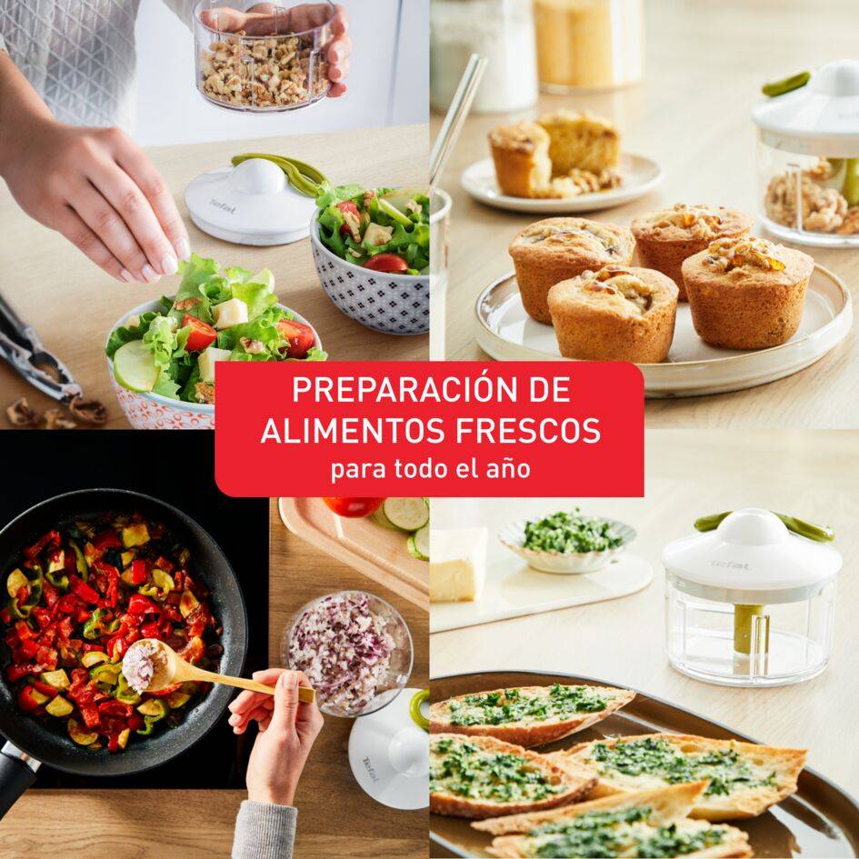Picadora manual de 5 segundos 900 ml
