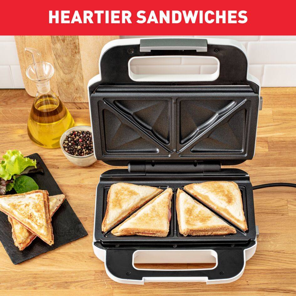 Tefal snack XL, Superficie de cocción de 26,8x13,7 cm