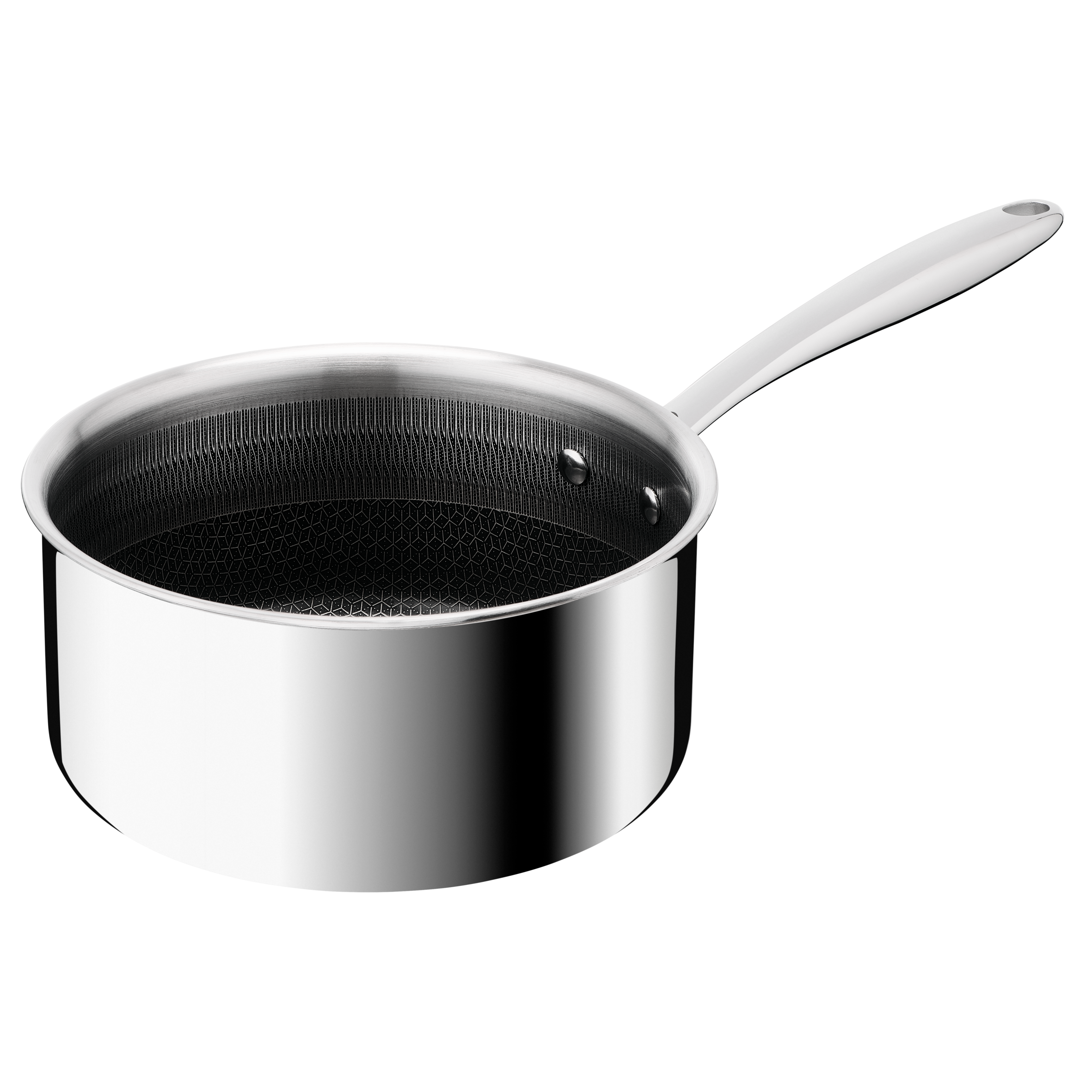 Master Ceramic Cazo 20 cm, Revestimiento antiadherente, Acero inoxidable premium, Tecnología Hybridmesh, Compatible con inducción