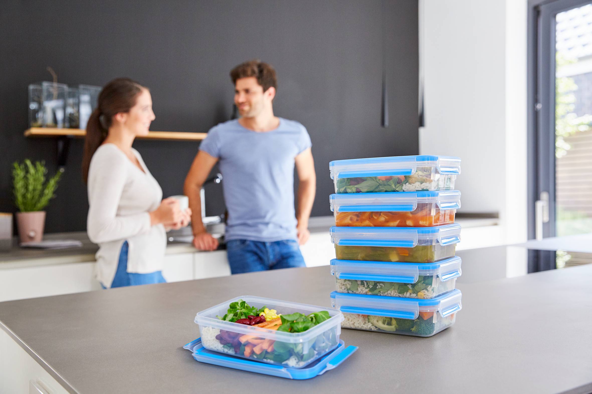 Tefal MasterSeal Fresh Set 8 Herméticos 0,15L - 0,2L - 3 x 0,55L - 1,0L - 1,1L - 2,2L: Conservación Ideal, A Prueba de Fugas y Resistentes