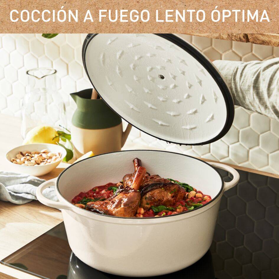 LOV, Cacerola de 29&nbsp;cm, Diseño Eco, Incluye Tapa, Beige