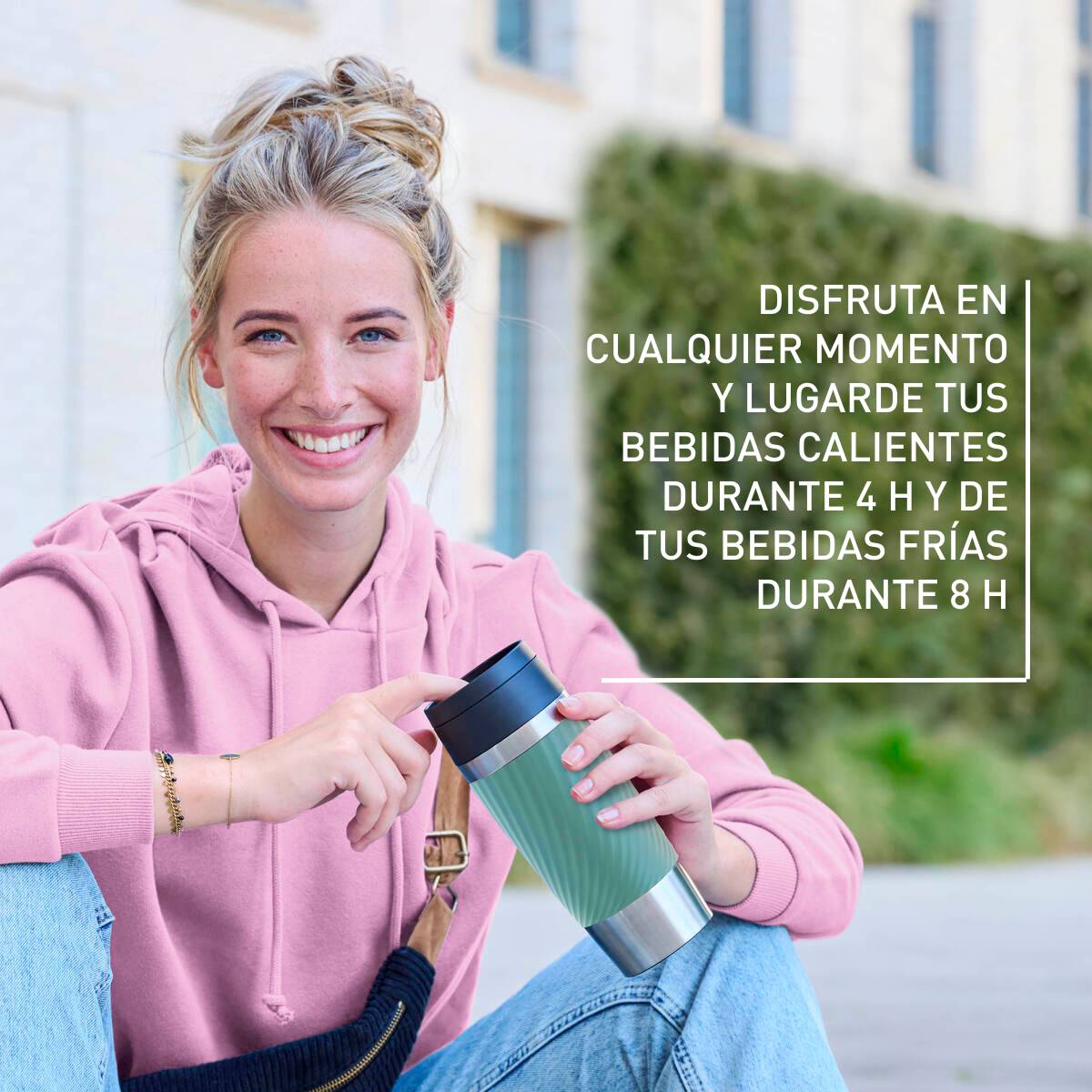 Classic Twist, Taza de viaje, 0,36 L, Turquesa