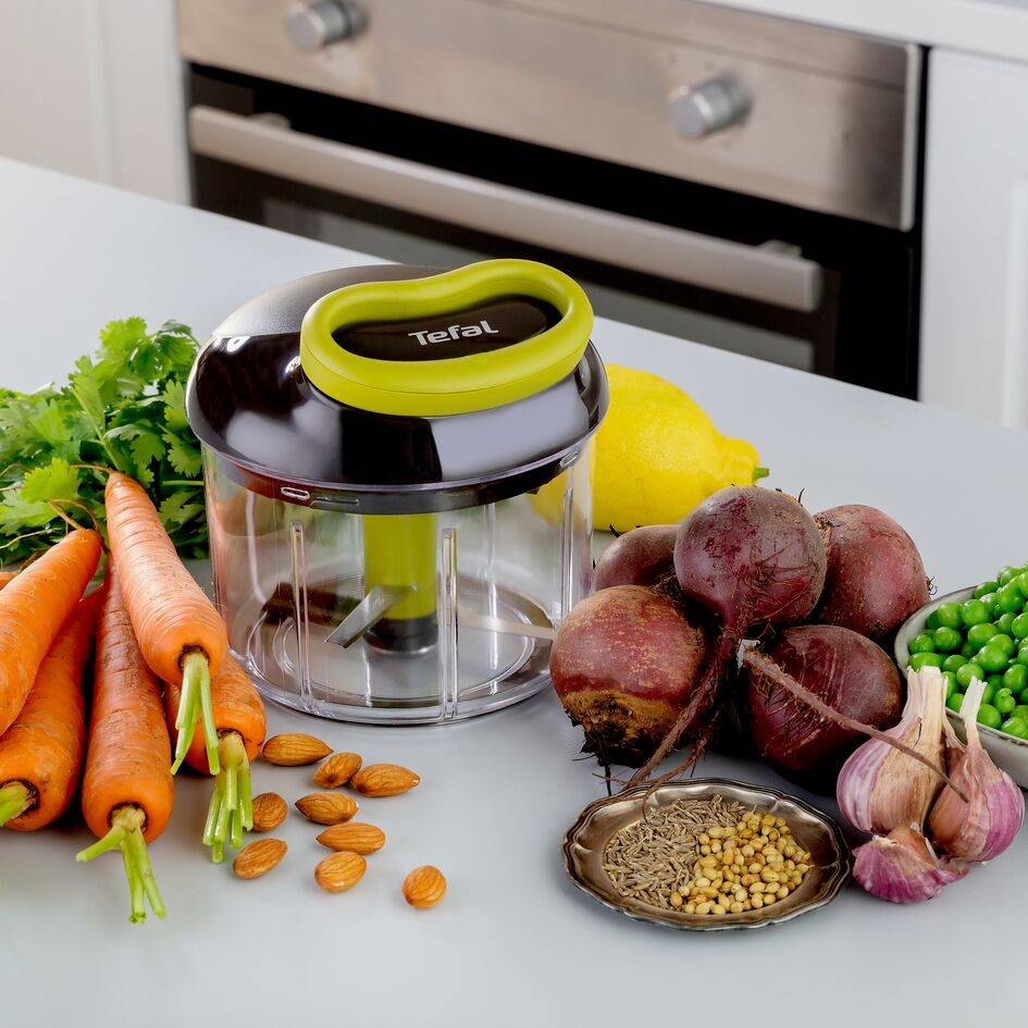 Picadora manual de 5 segundos 900 ml con kit de cuchillas para hielo