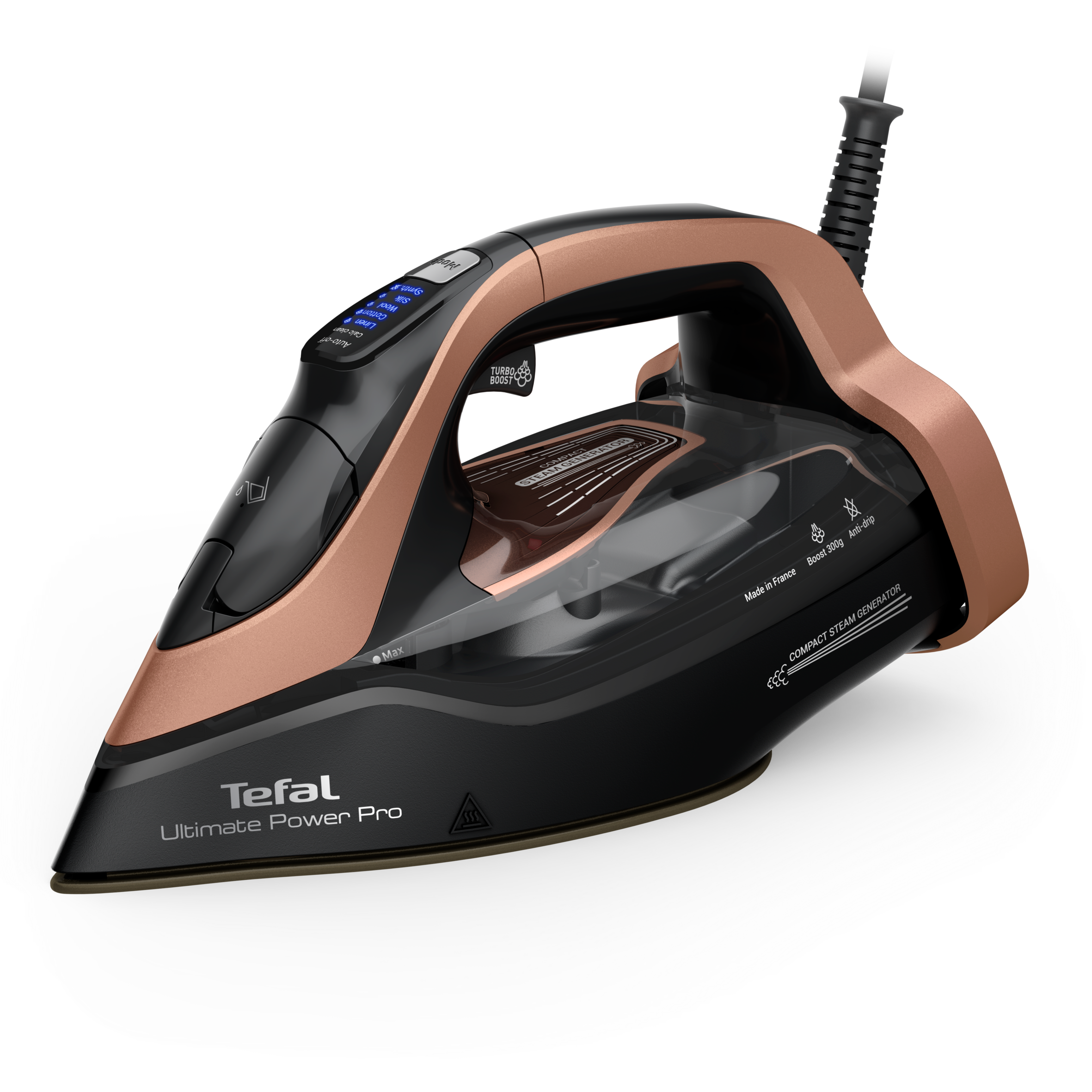 Ultimate Power Pro, Plancha de vapor,  3200&nbsp;W, salida de vapor continua de 85&nbsp;g/min, Golpe de vapor de 300&nbsp;g/min