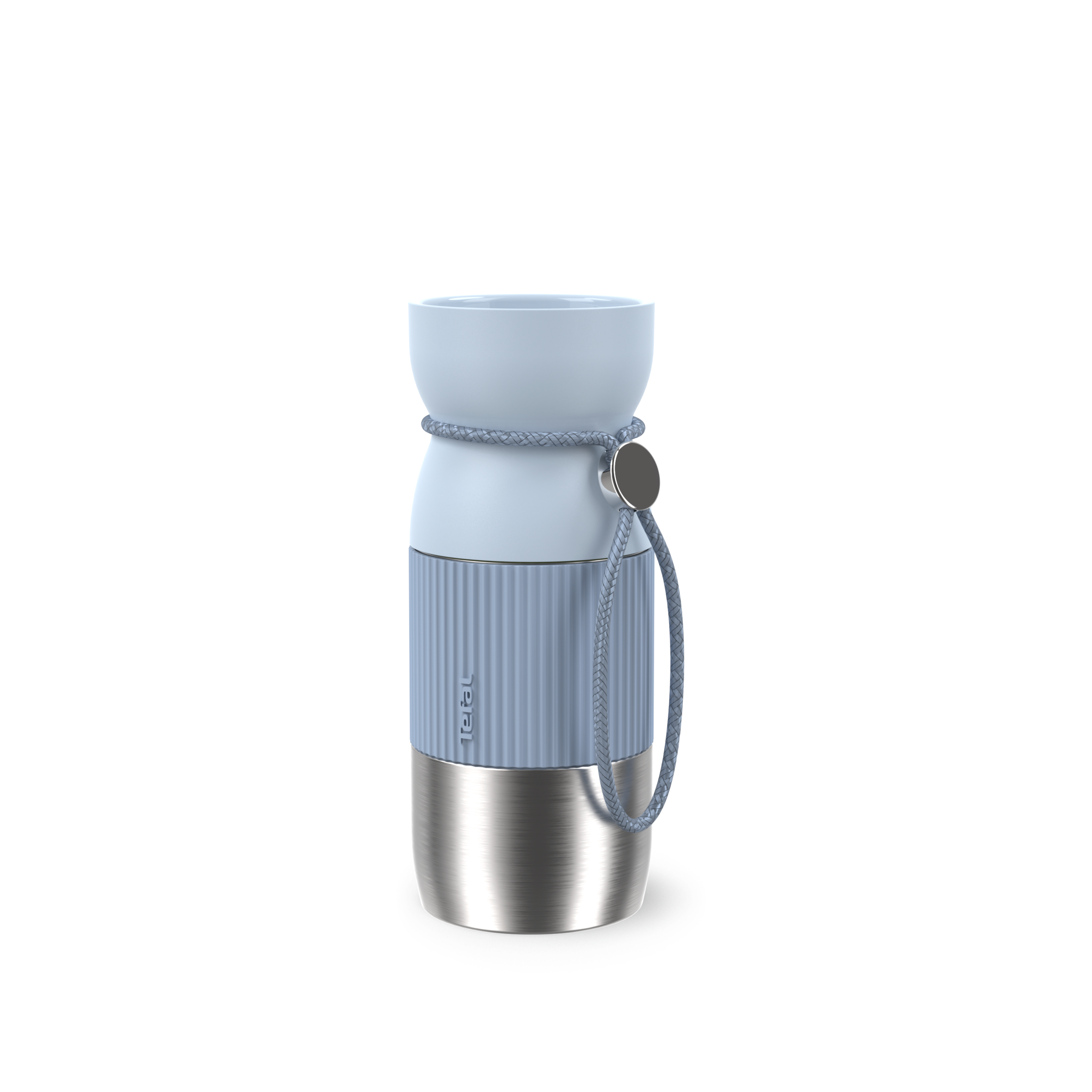 BeYou, Taza de viaje, Bebida aromática, 100 % hermética, Apta lavavajillas, 0,36 L, Azul