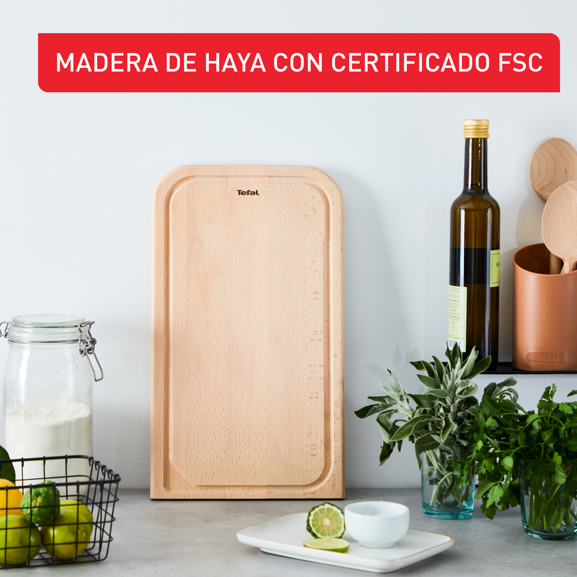 Comfort, Tabla de cortar, Madera, 41 x 24 x 2 cm