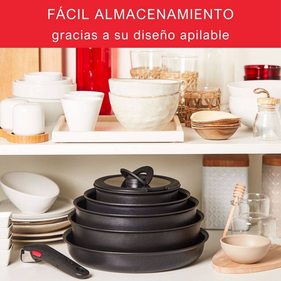 Ingenio Eco Resist, Wok, 28 cm, Antirrayaduras, Aluminio, Inducción